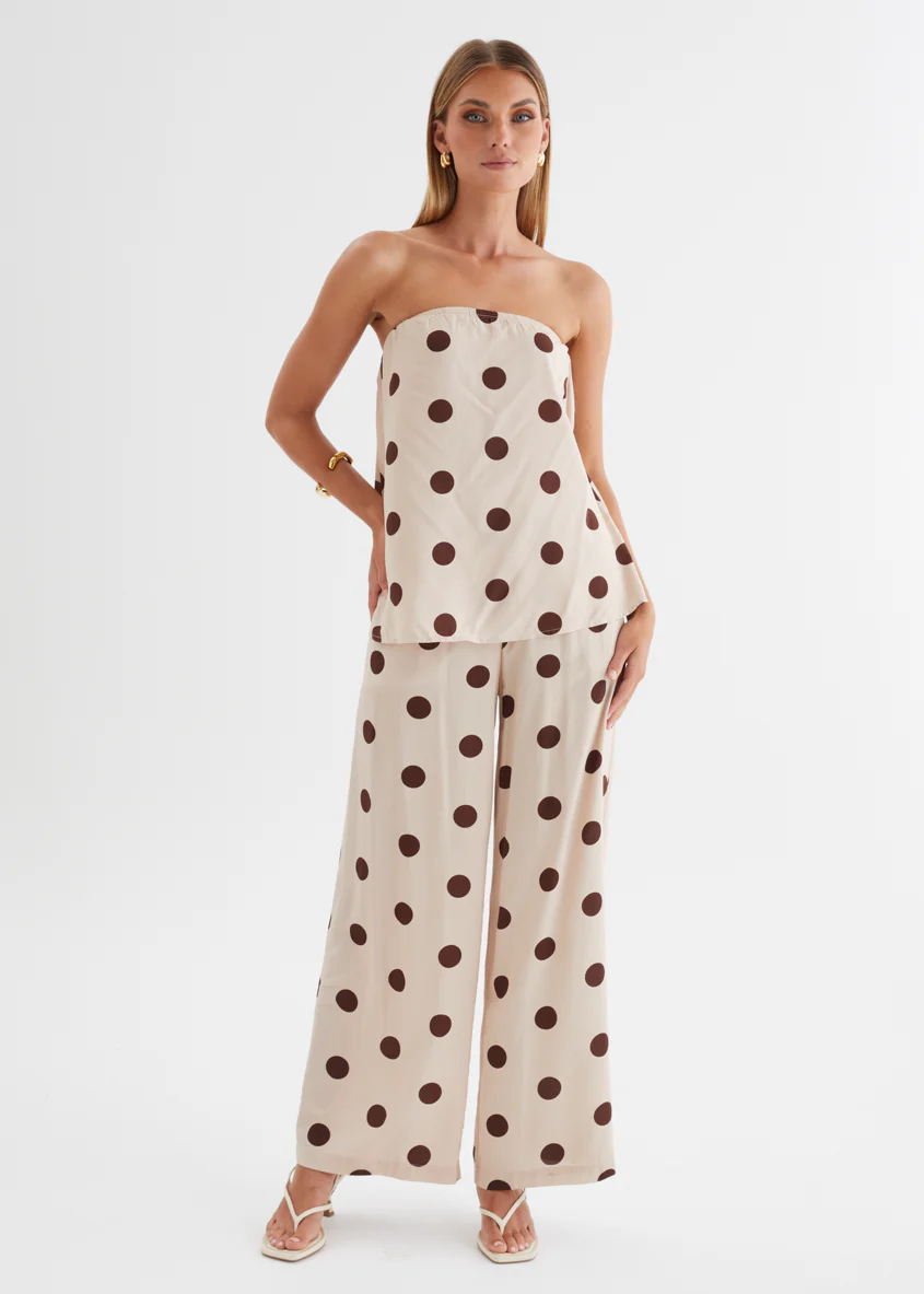 Artie Pants - Beige Polka Dot - Image 2
