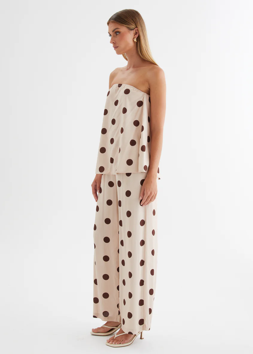 Artie Pants - Beige Polka Dot - Image 6