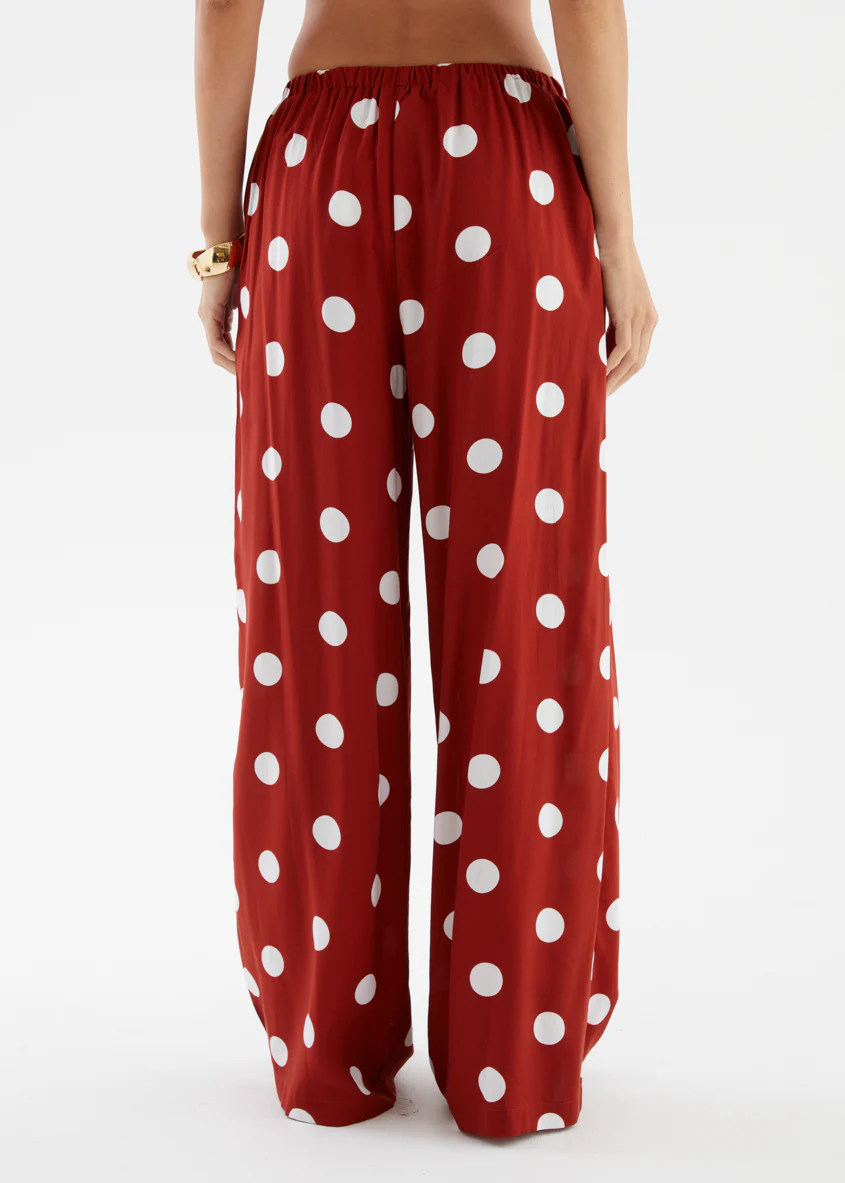 Artie Pants - Rust Polka Dot - Image 9