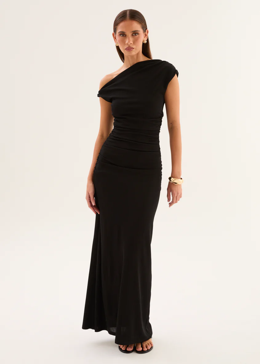 Atlantis Midi Dress - Black - Image 13