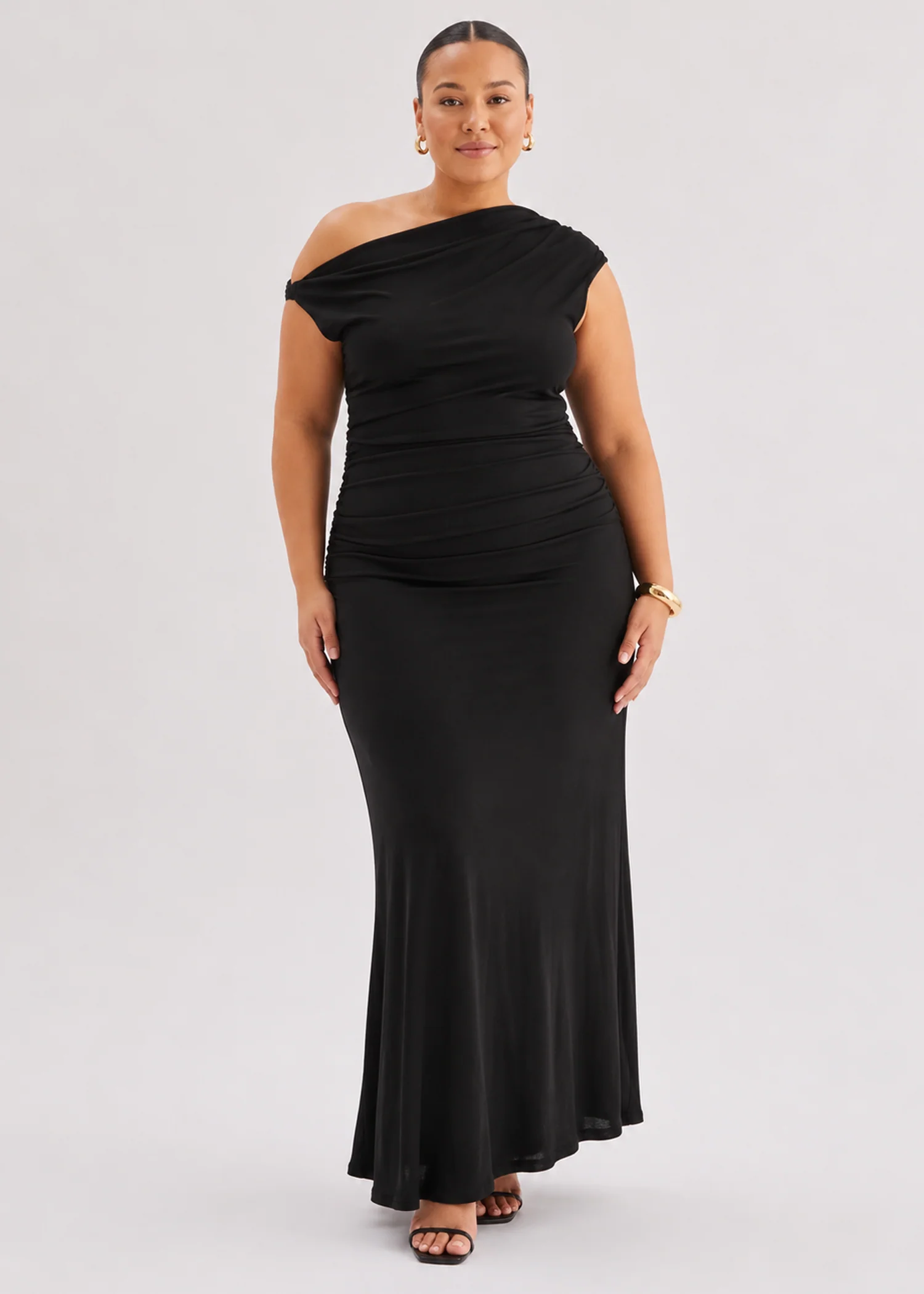 Atlantis Midi Dress - Black - Image 6