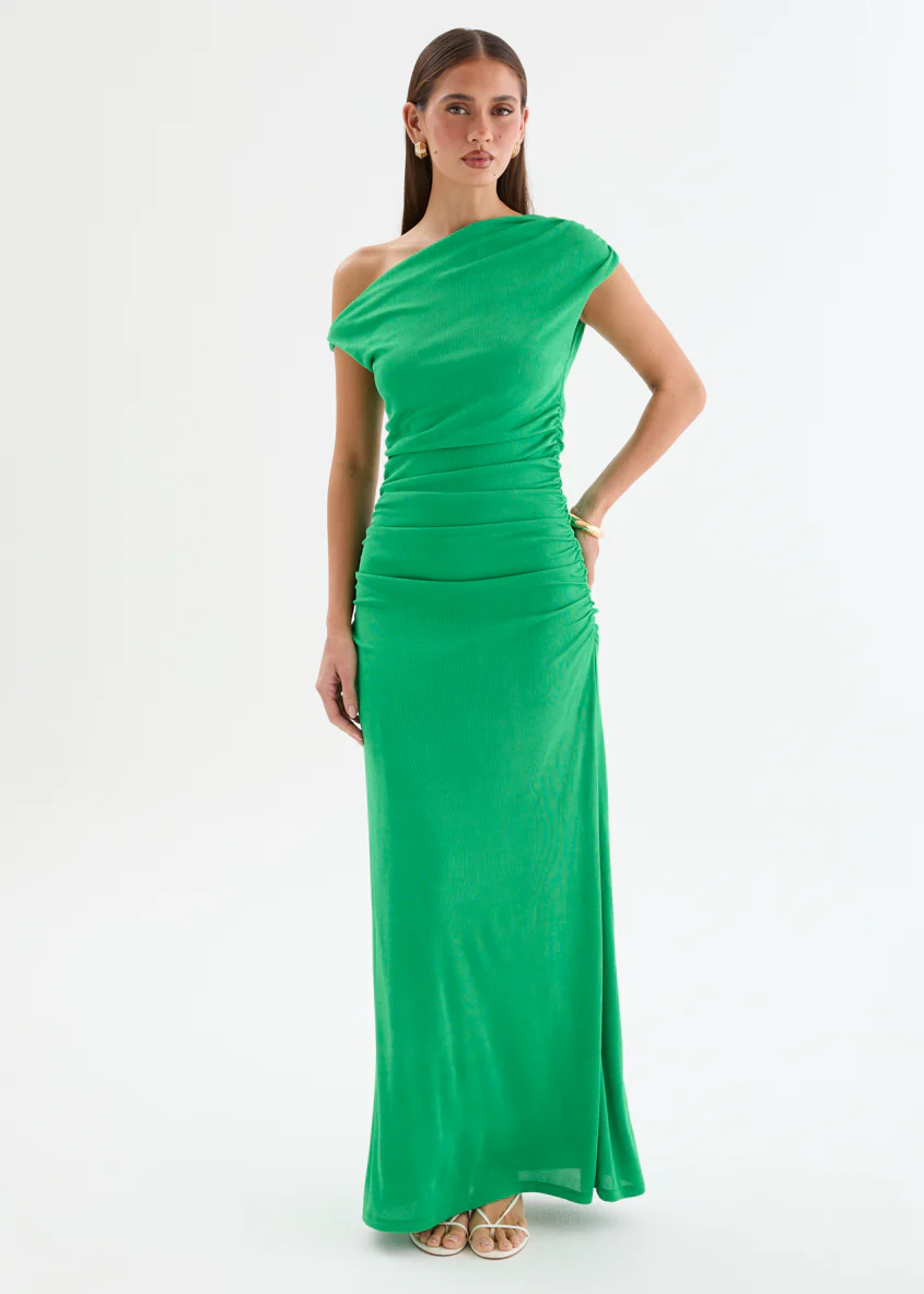 Atlantis Midi Dress - Green - Image 4