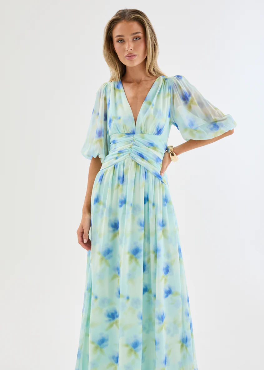 Aubree Maxi Dress - Ocean Flora - Image 3
