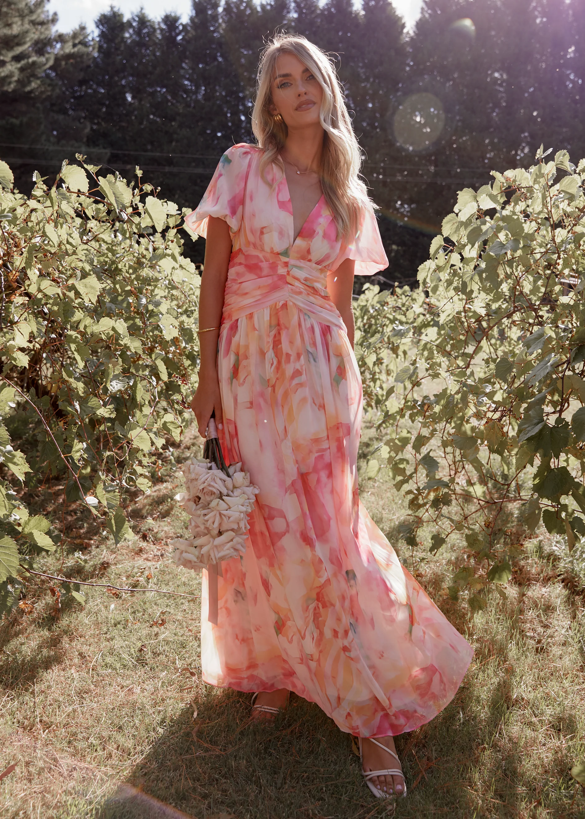 Aubree Maxi Dress - Ruby Splash