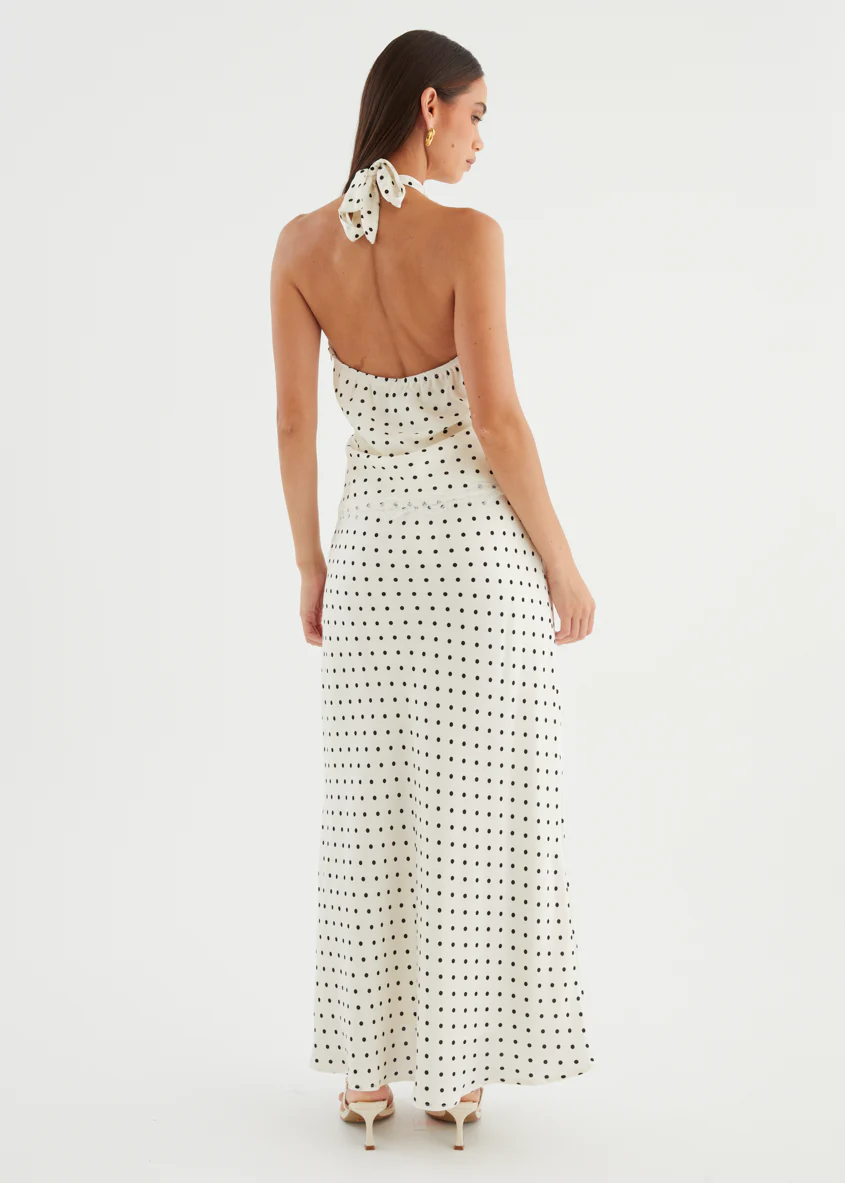 Berlina Maxi Skirt - White Polka Dot - Image 11