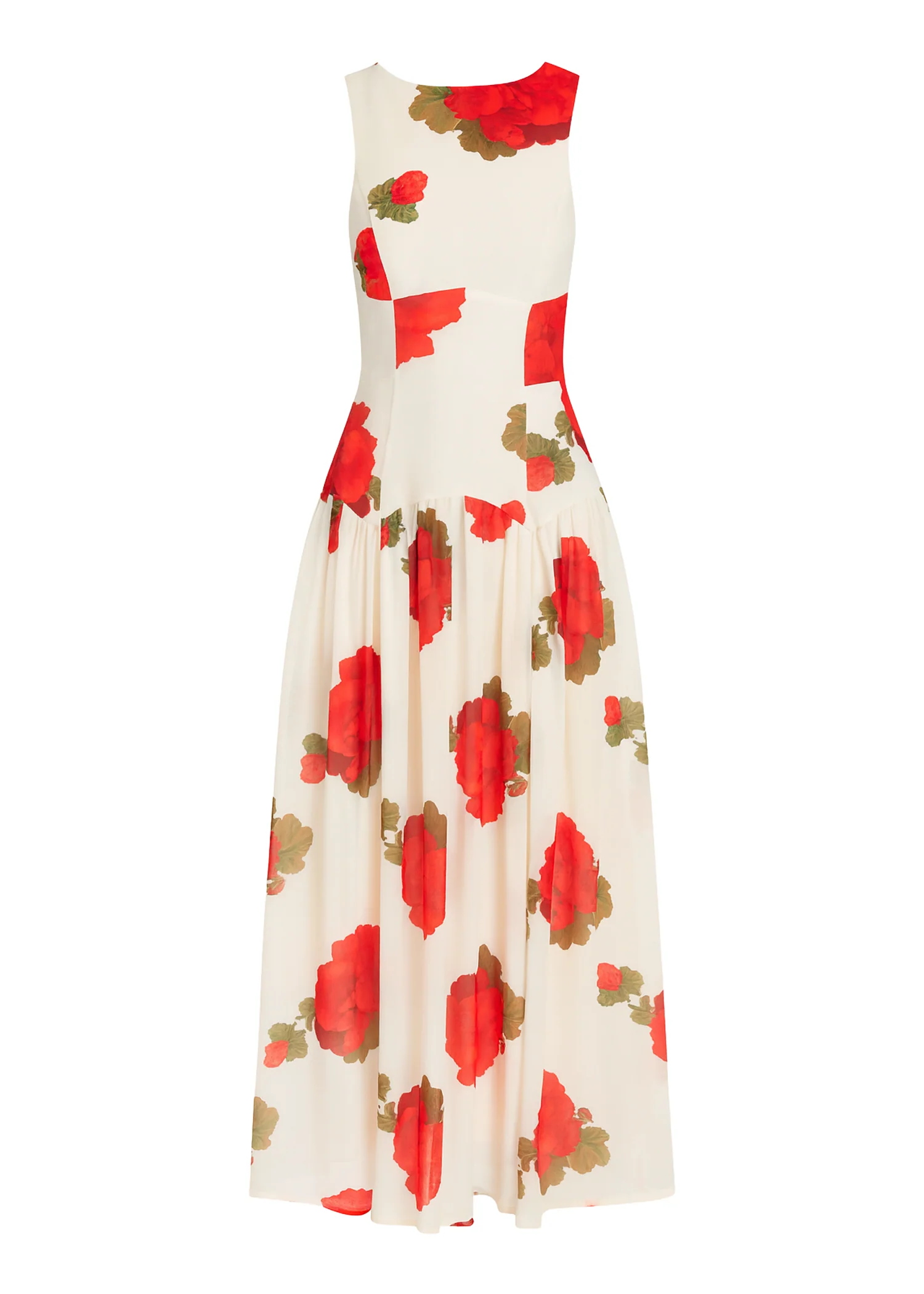 Bessie Maxi Dress - Beige Roses - Image 2