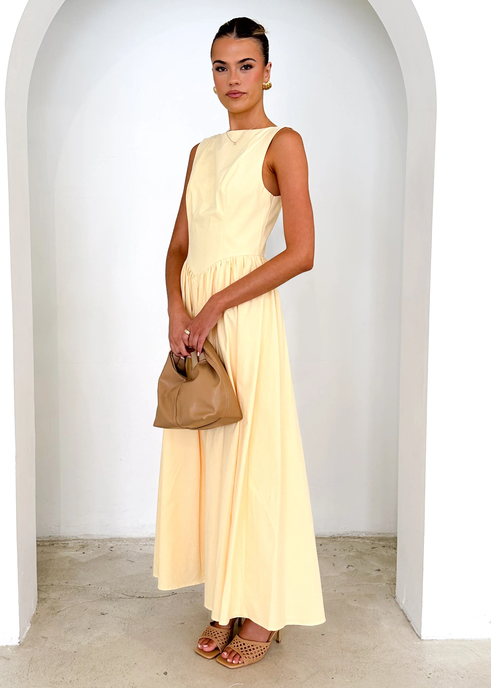Bessie Maxi Dress - Lemon - Image 6