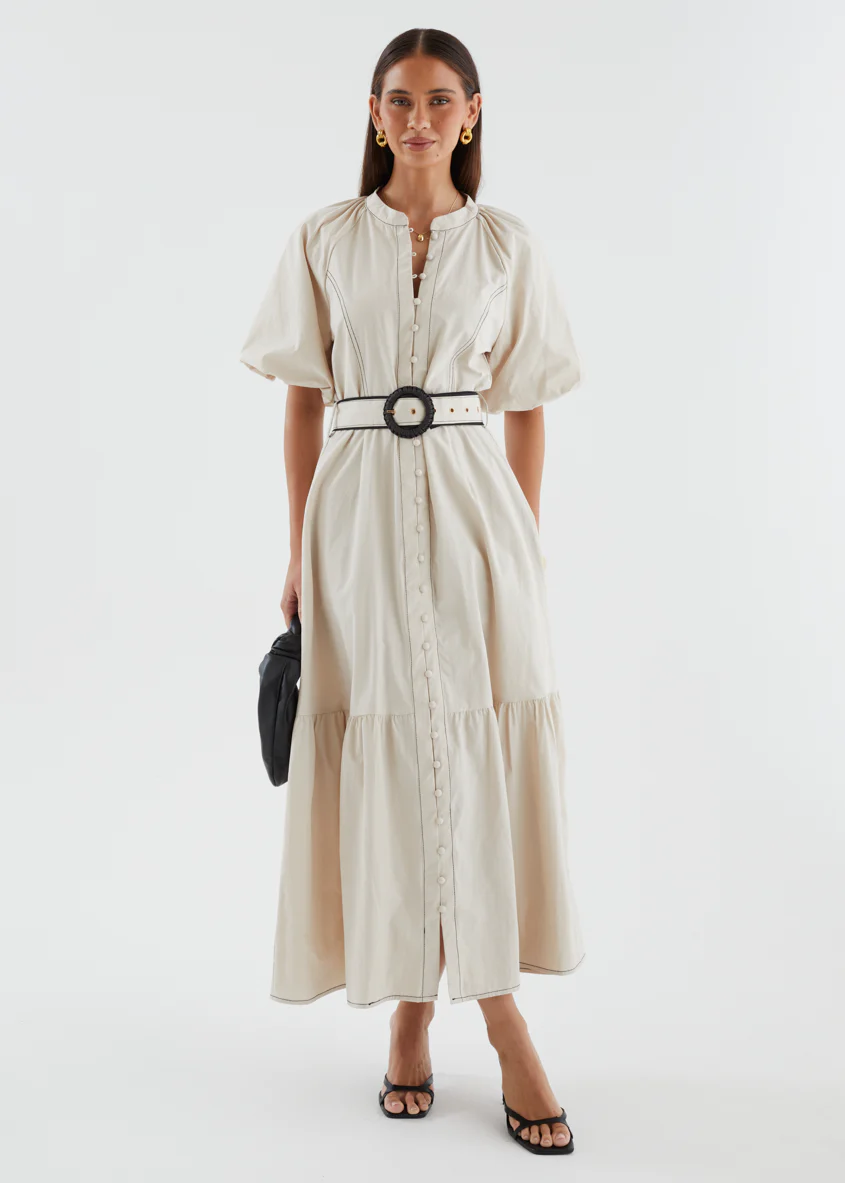 Bethina Maxi Dress - Beige