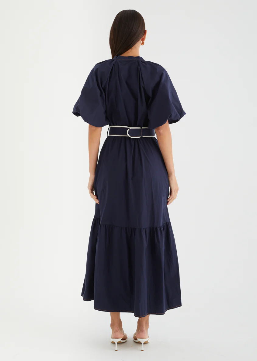 Bethina Maxi Dress - Navy - Image 5