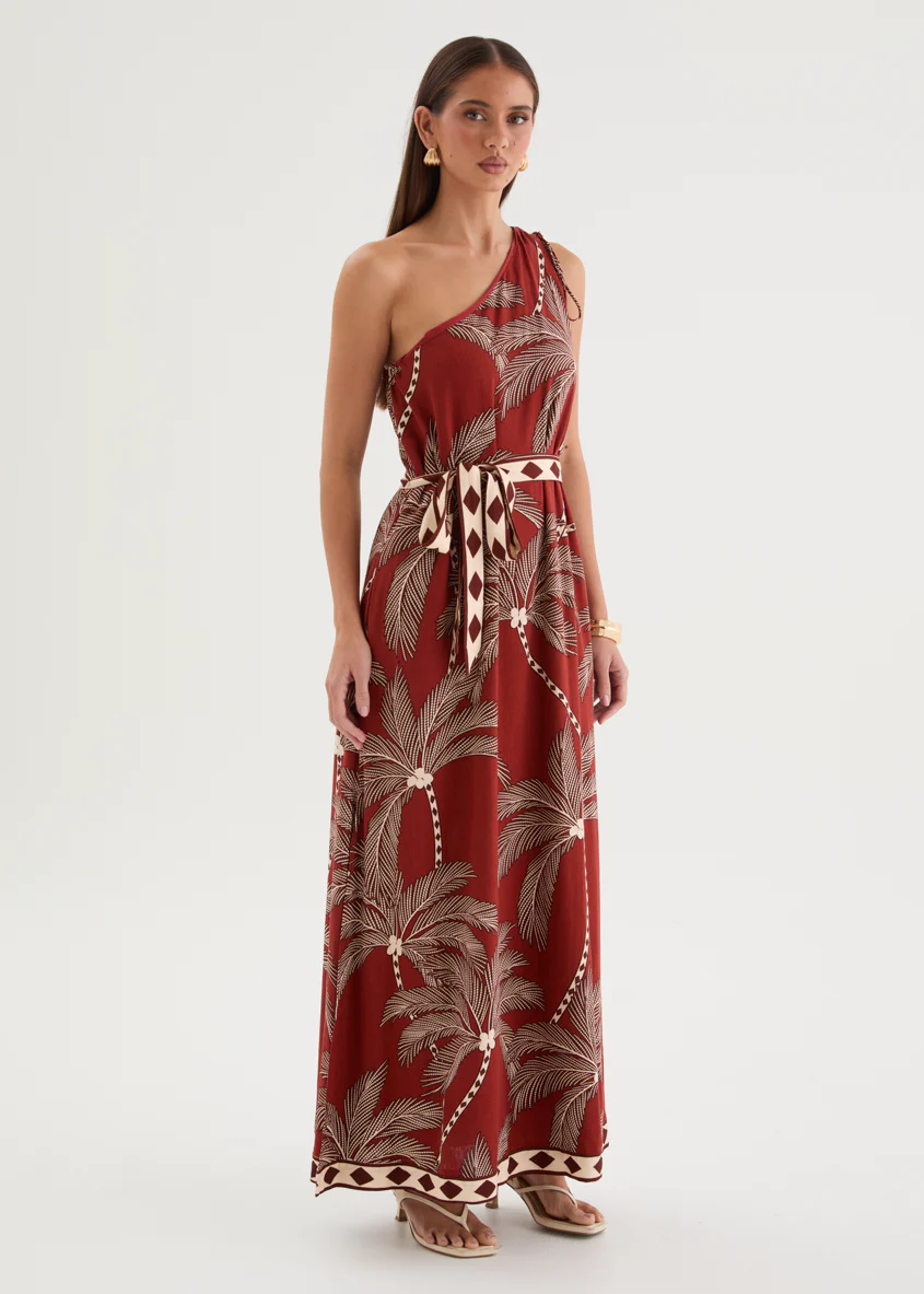 Biana One Shoulder Maxi Dress - Buena Vista - Image 6