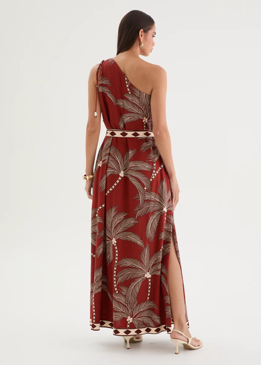 Biana One Shoulder Maxi Dress - Buena Vista - Image 7