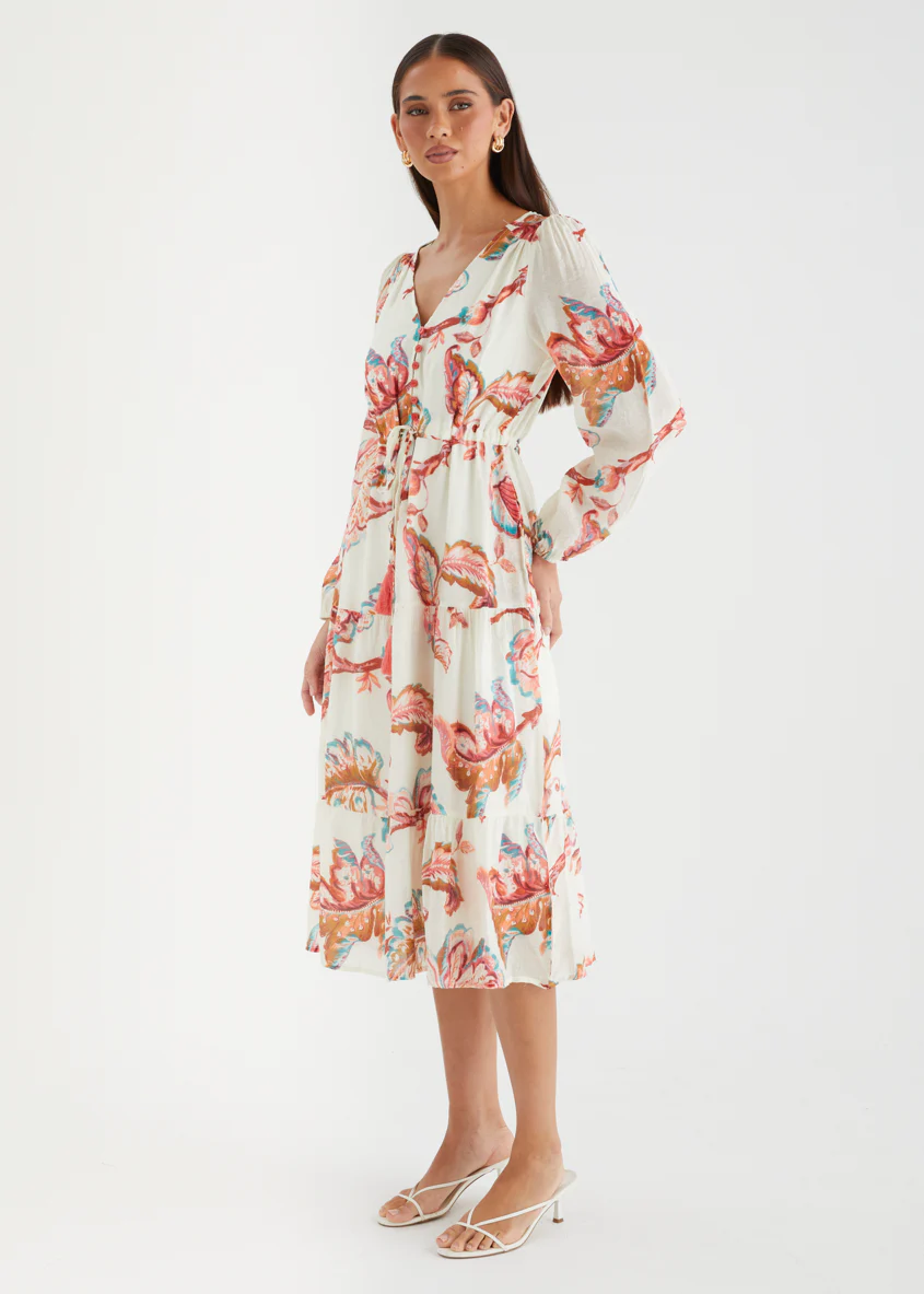 Billee Midi Dress - Autumn Botanical - Image 5