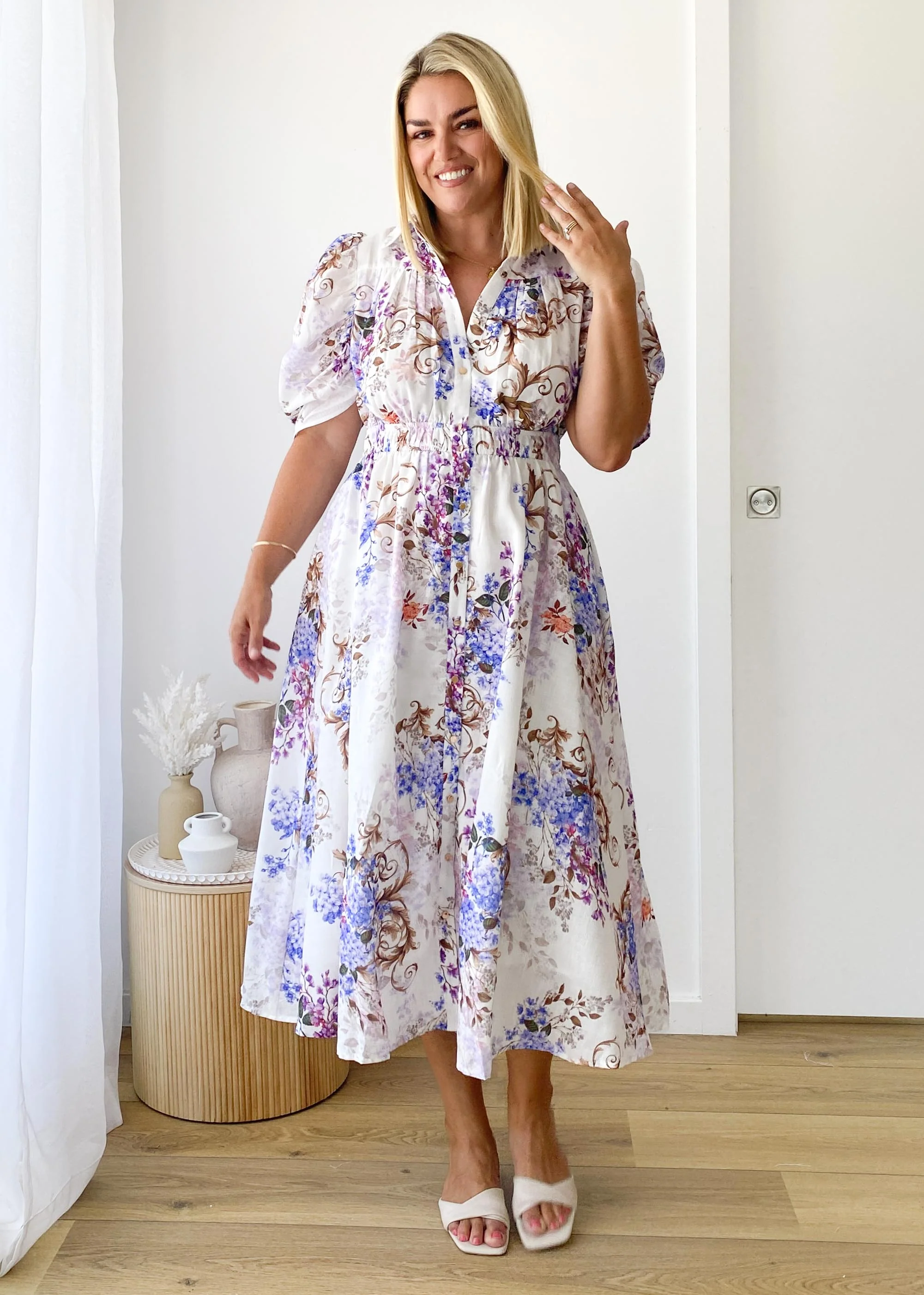 Bolt Maxi Dress - Lavender Blossom - Image 2