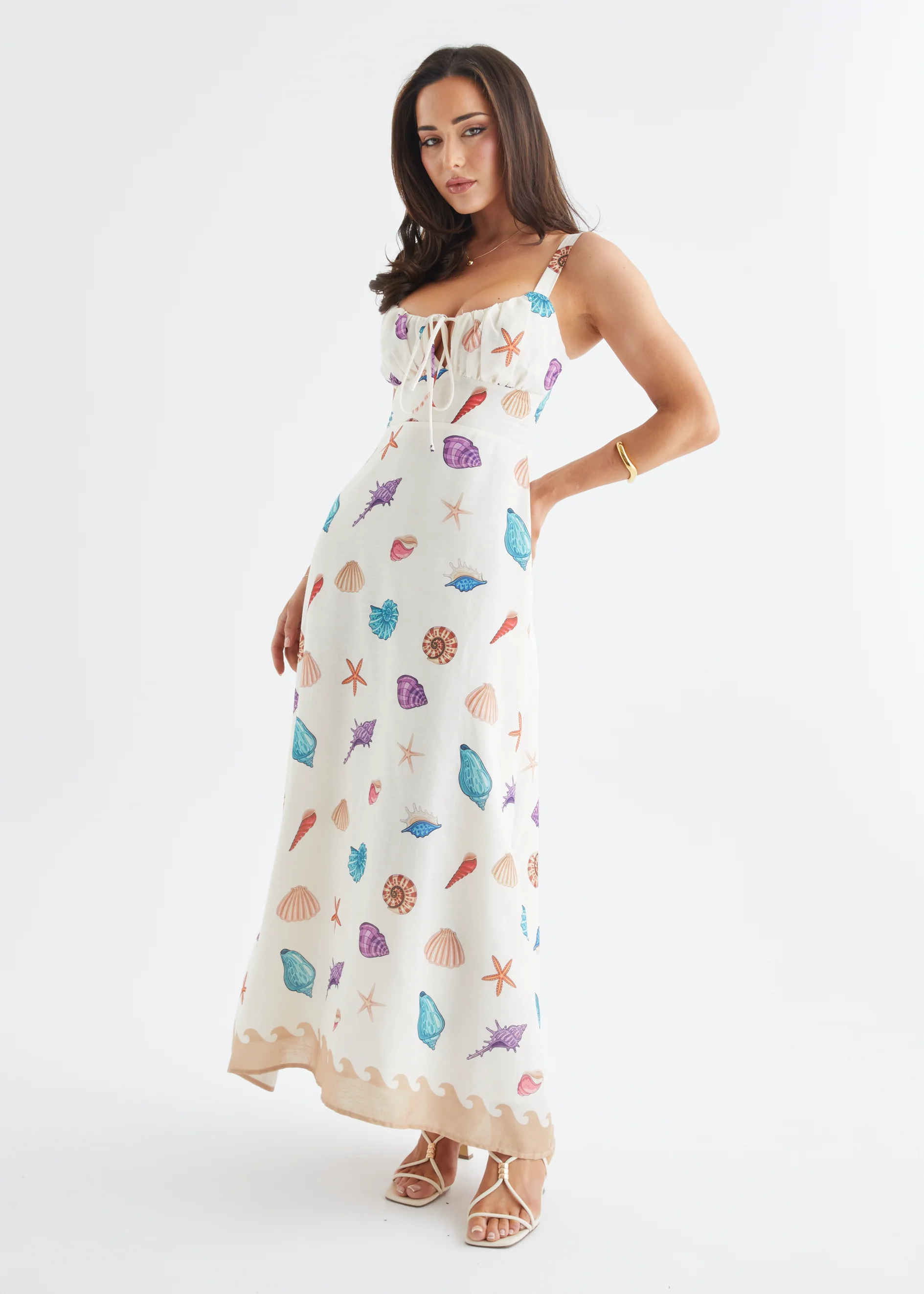Bronte Maxi Dress - Seashell - Image 12