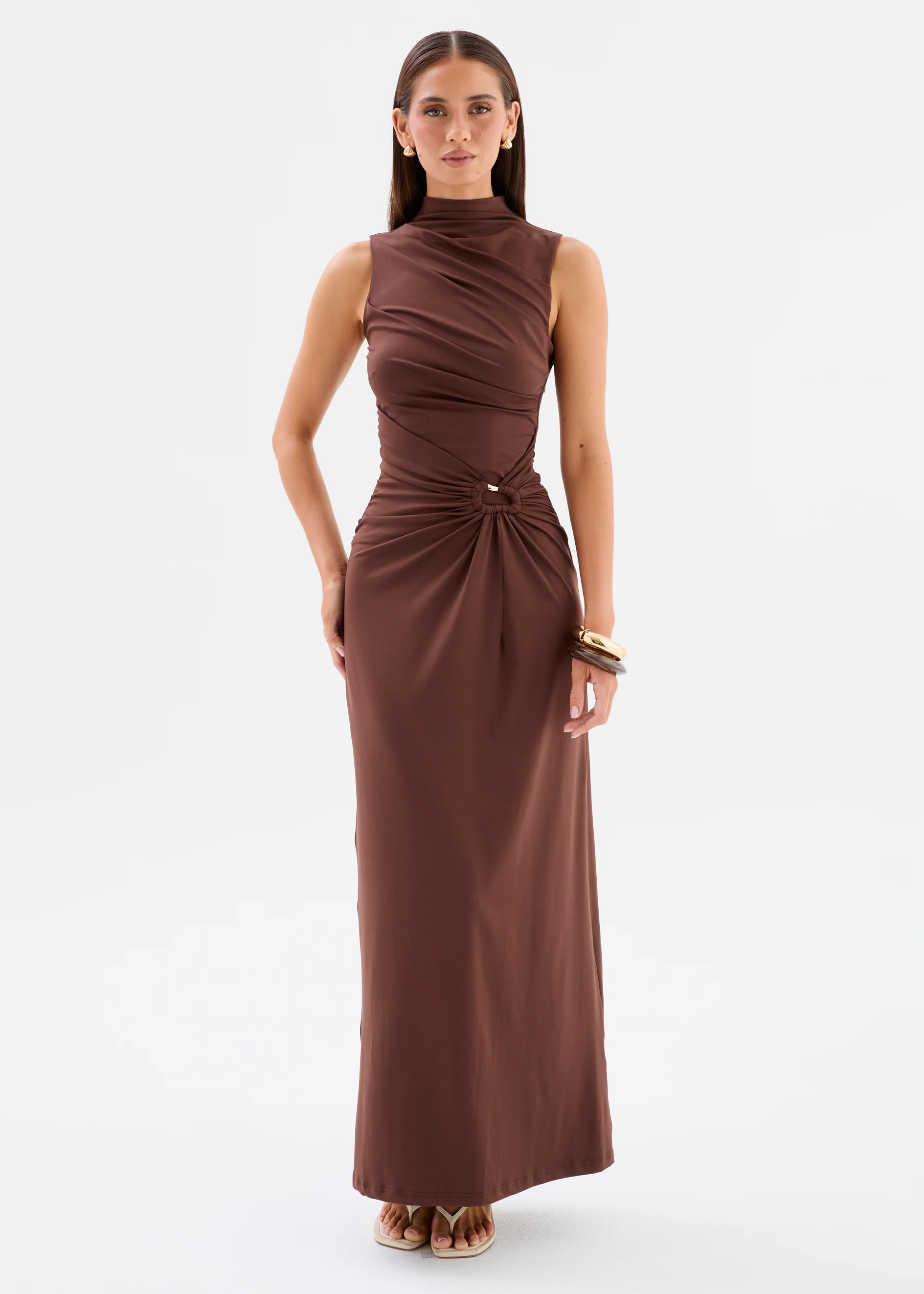 Brynlee Maxi Dress - Chocolate