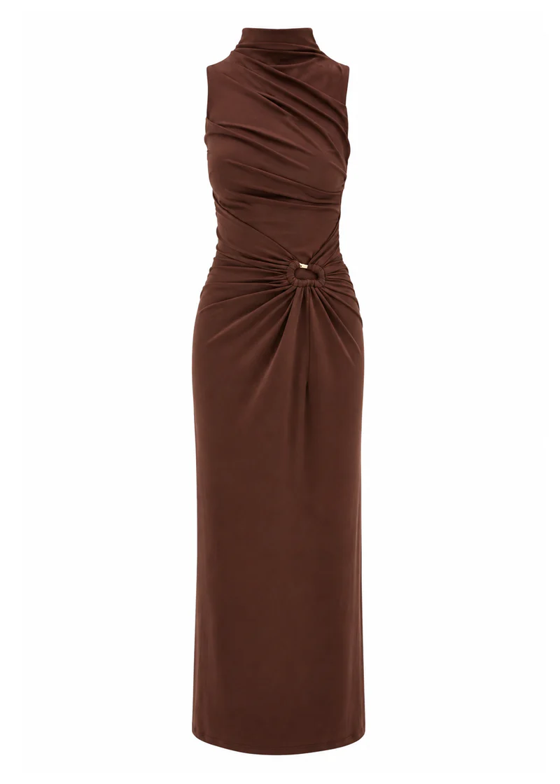Brynlee Maxi Dress - Chocolate - Image 2