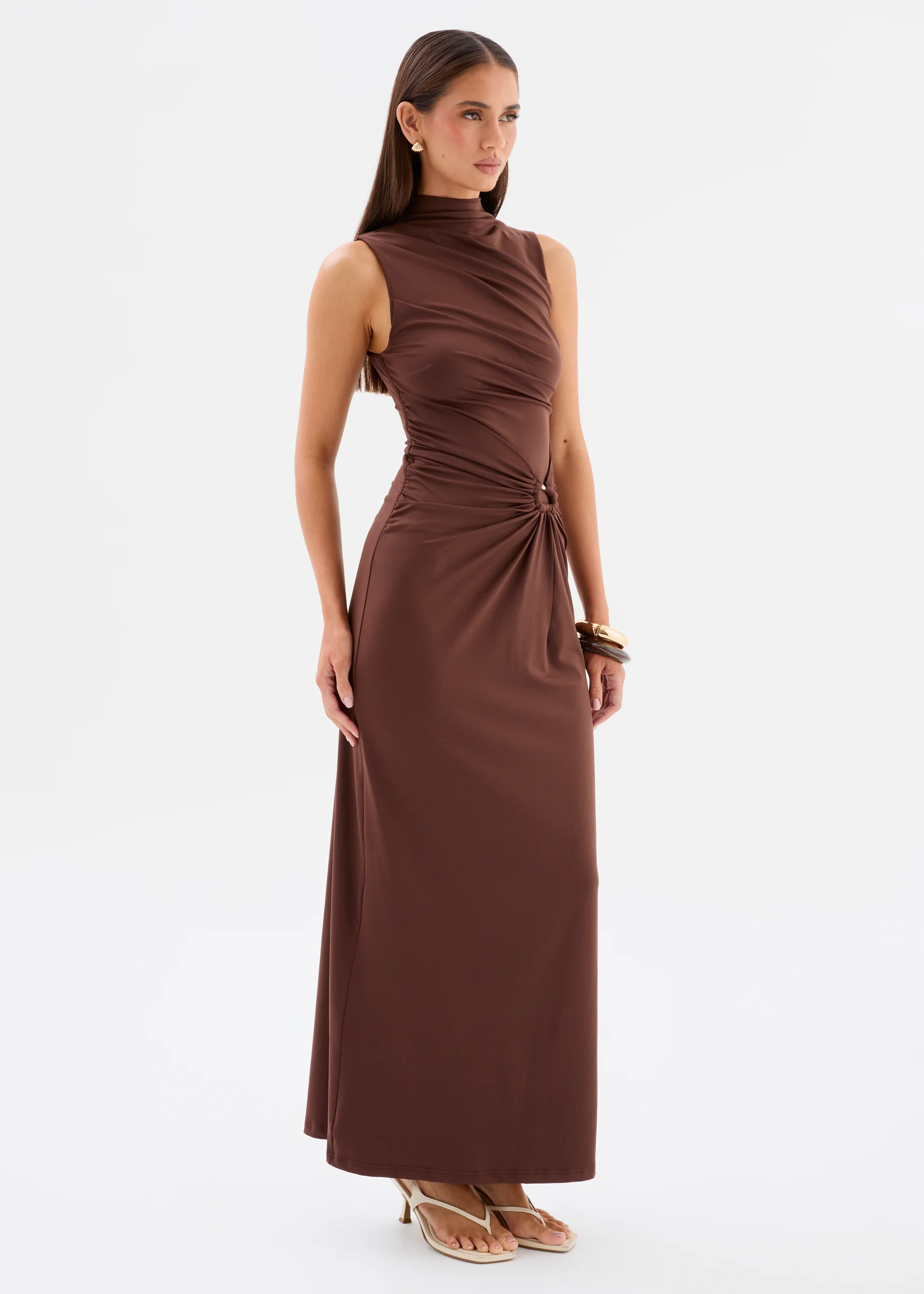 Brynlee Maxi Dress - Chocolate - Image 5