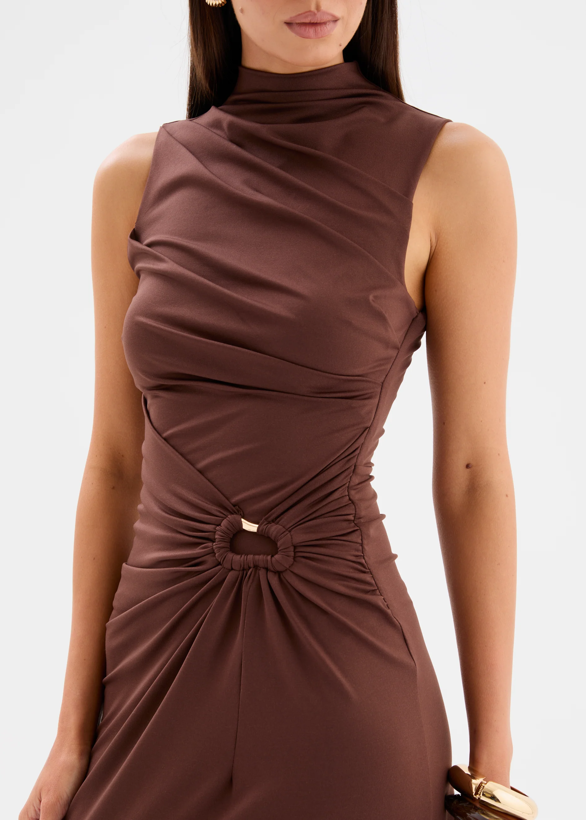 Brynlee Maxi Dress - Chocolate - Image 7
