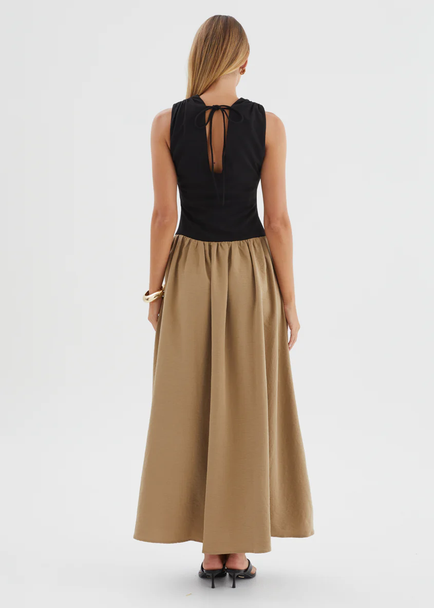 Bungalow Maxi Dress - Khaki Splice - Image 7
