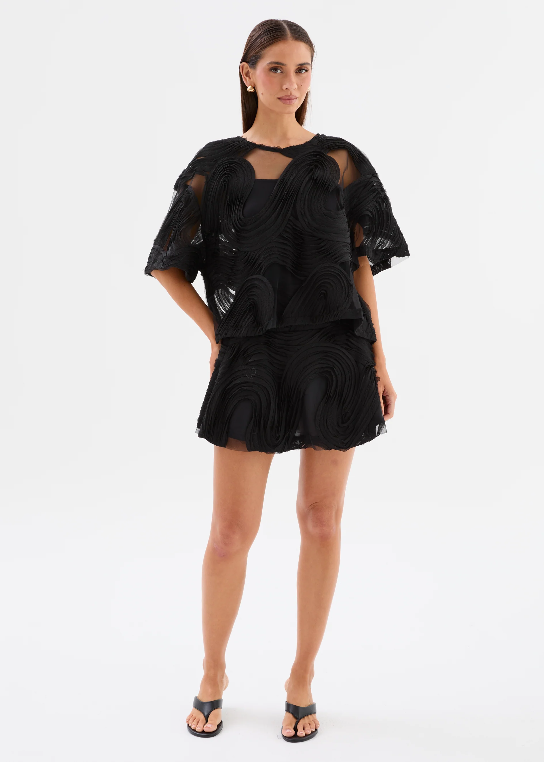 Caesarea Mini Skirt - Black