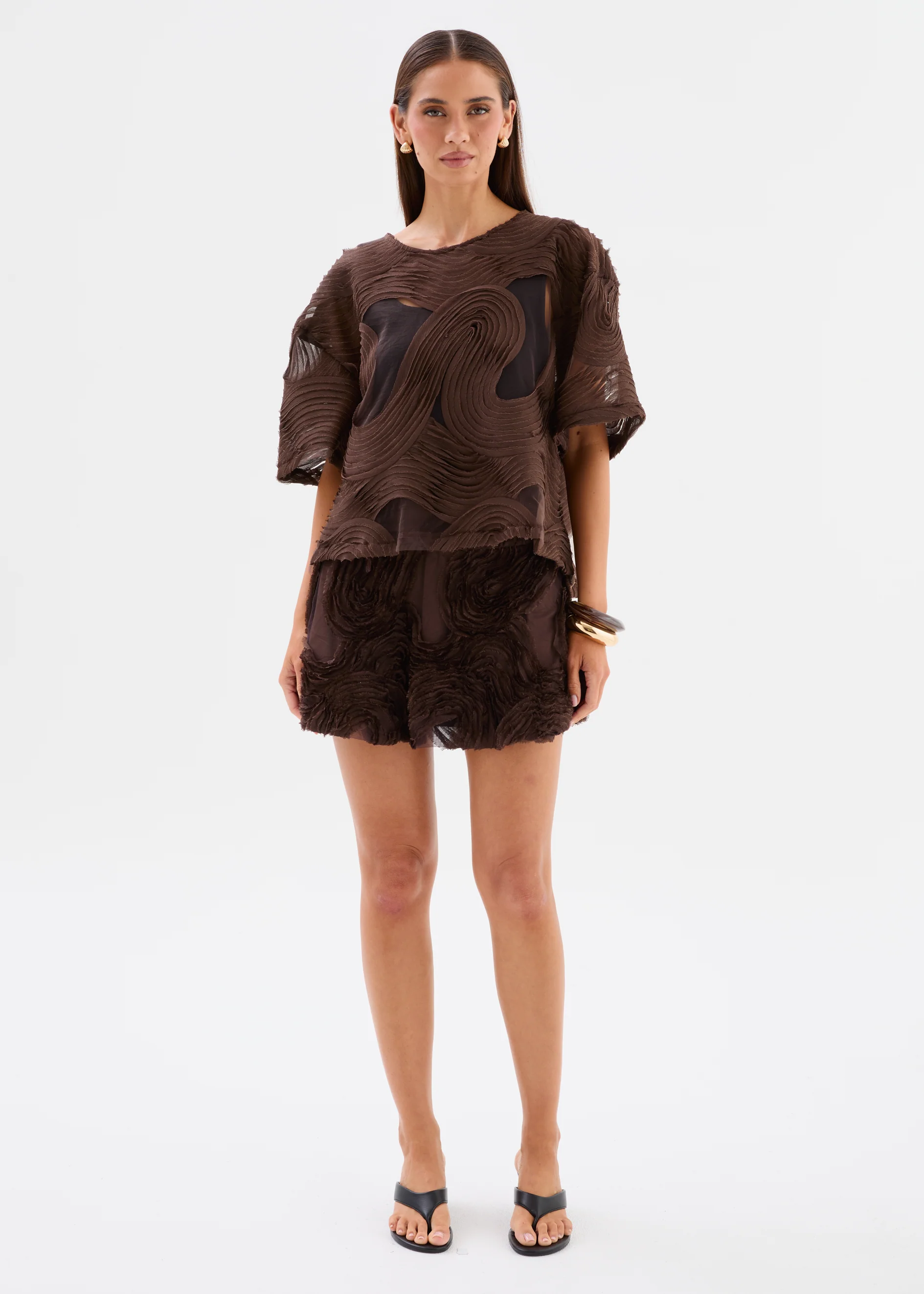 Caesarea Mini Skirt - Chocolate