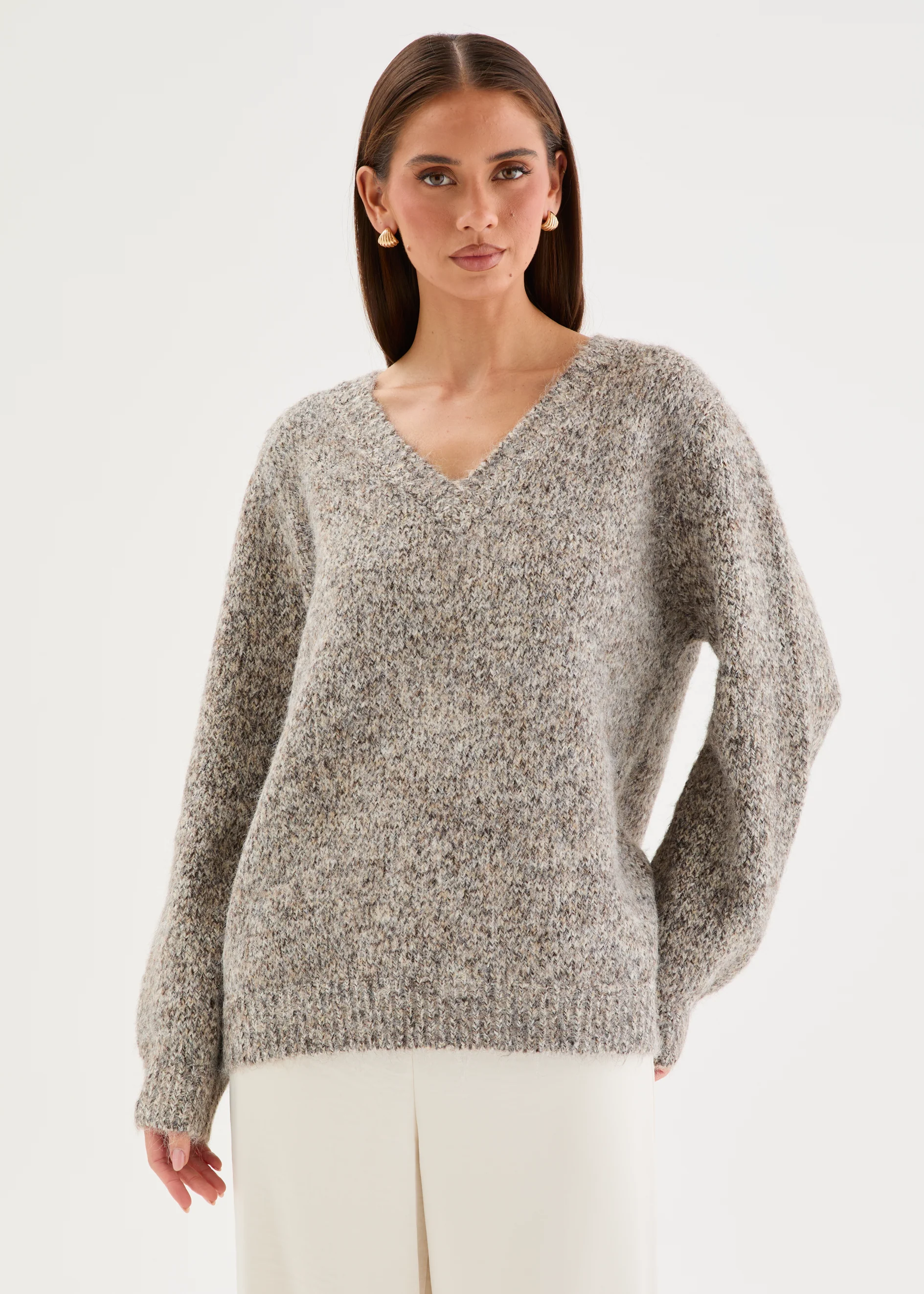 Caileigh Sweater - Coconut Marle