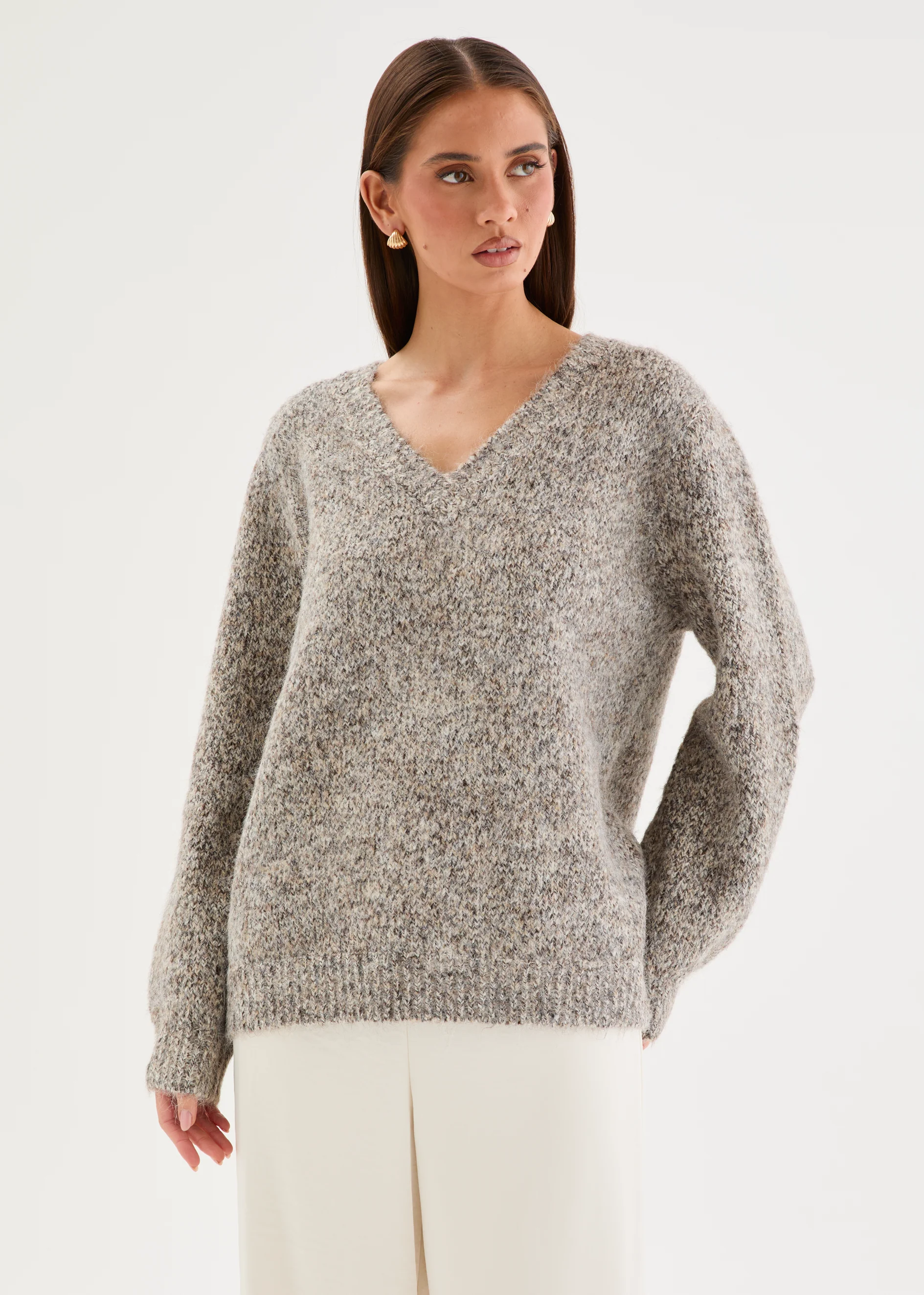 Caileigh Sweater - Coconut Marle - Image 3