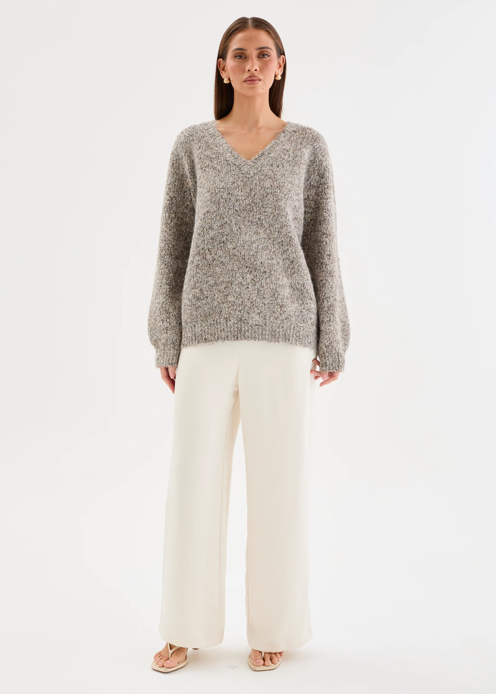 Caileigh Sweater - Coconut Marle - Image 4