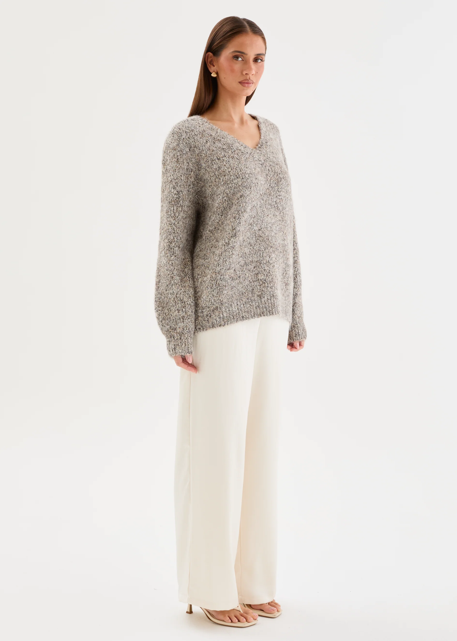 Caileigh Sweater - Coconut Marle - Image 5