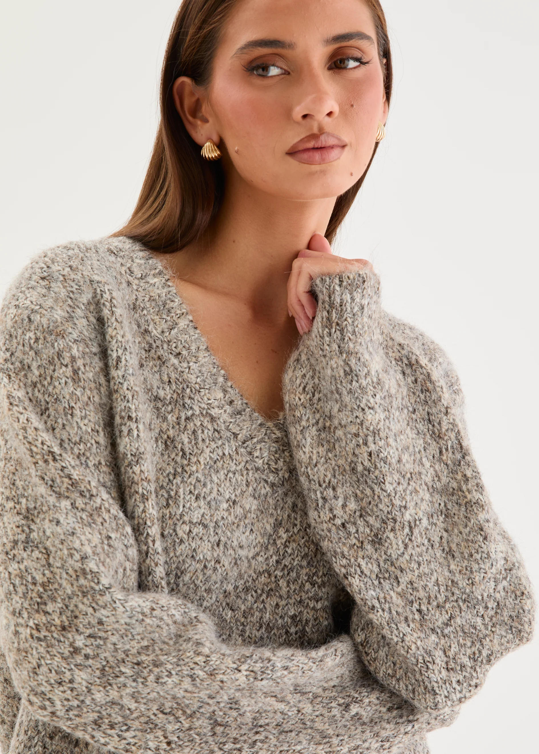 Caileigh Sweater - Coconut Marle - Image 7