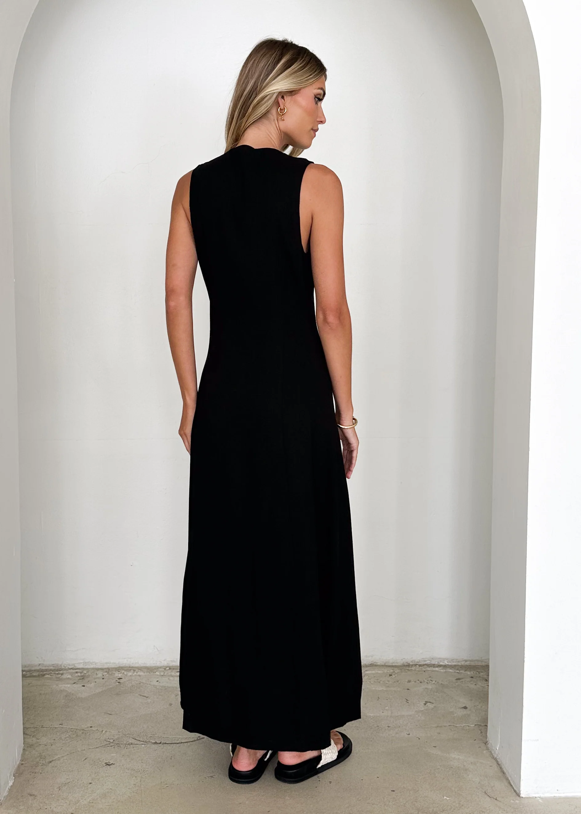 Cali Maxi Dress - Black - Image 7