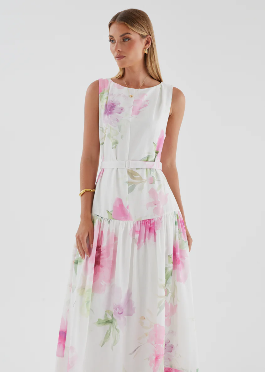 Calypso Maxi Dress - Pink Bouquet - Image 2