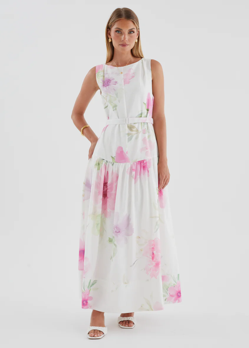 Calypso Maxi Dress - Pink Bouquet - Image 3