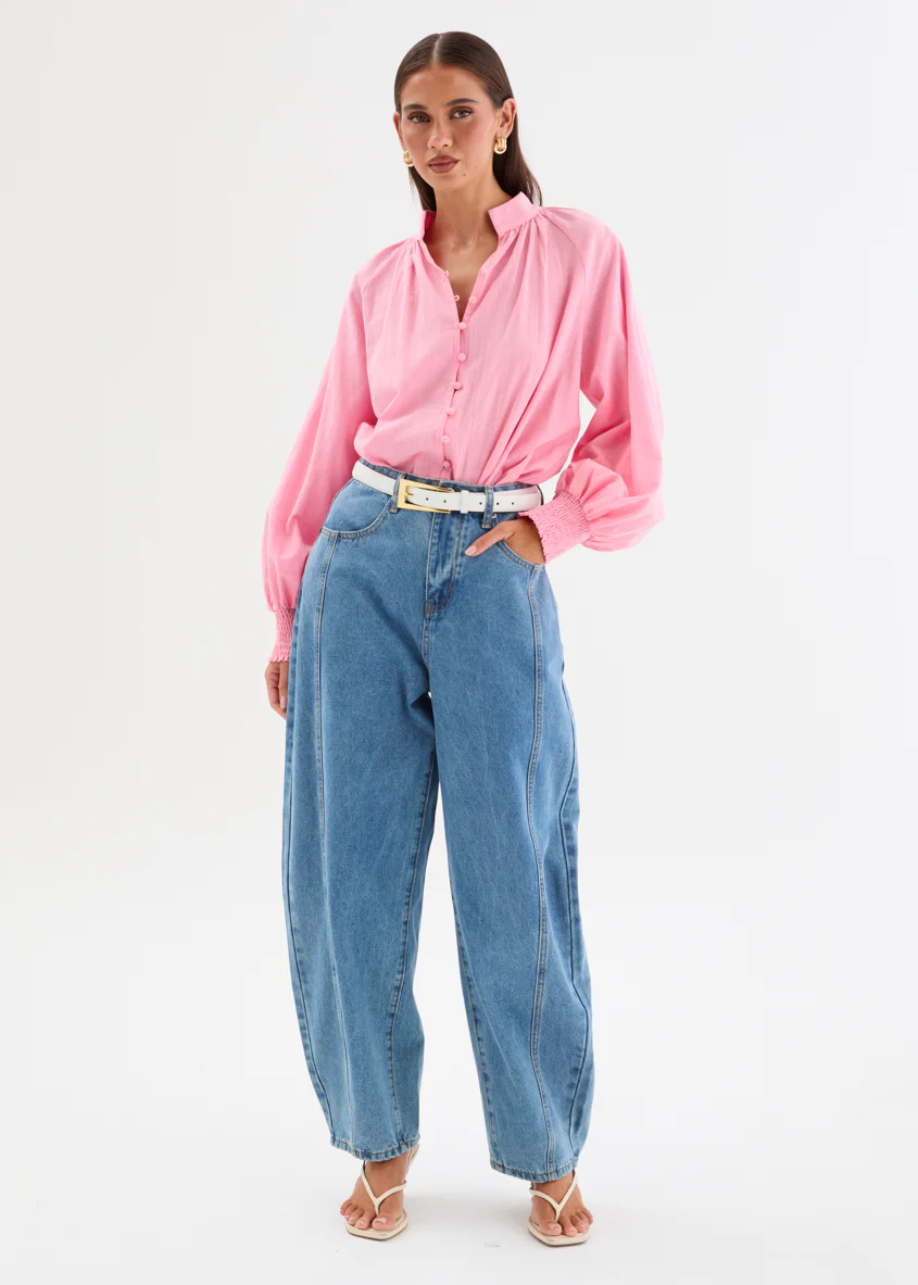 Candace Blouse - Pink - Image 4