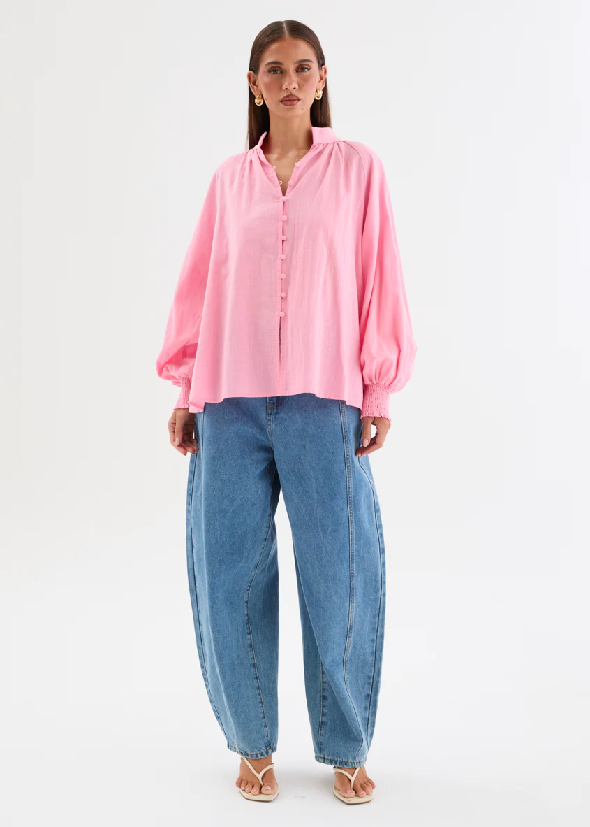 Candace Blouse - Pink - Image 6