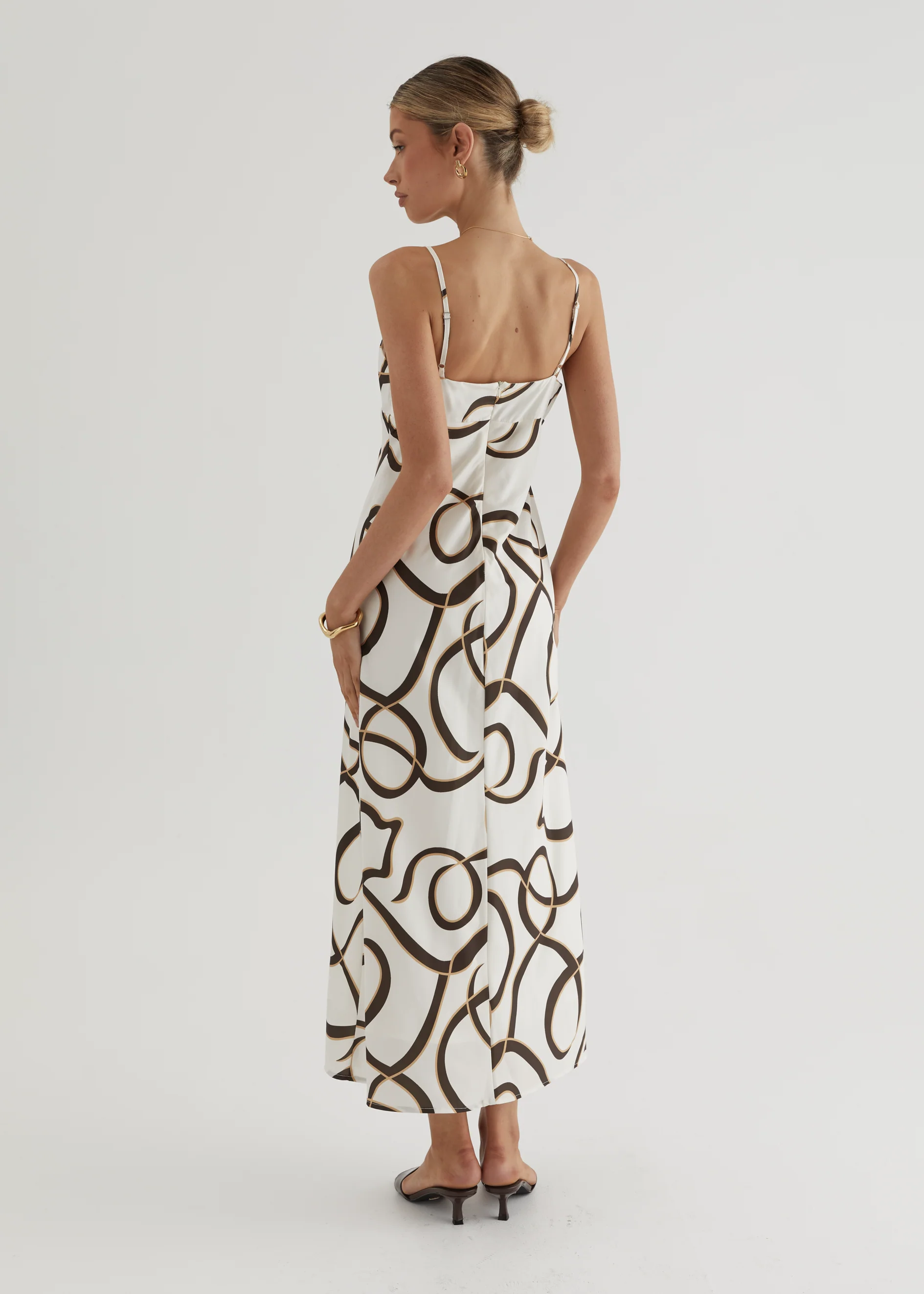Carla Maxi Dress - Brown Swirl - Image 16