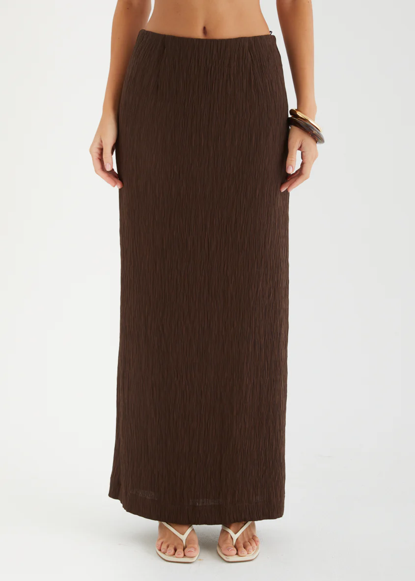 Carmyn Maxi Skirt - Chocolate - Image 5