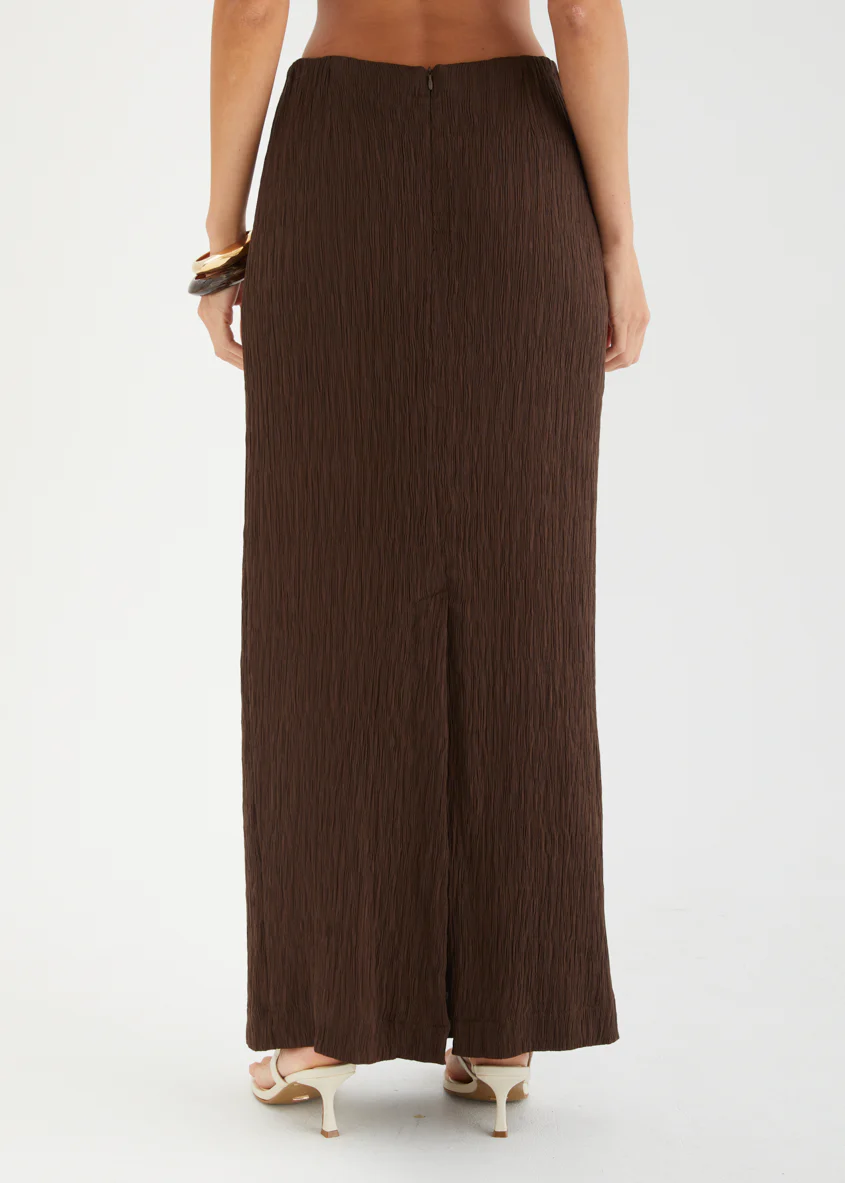 Carmyn Maxi Skirt - Chocolate - Image 7