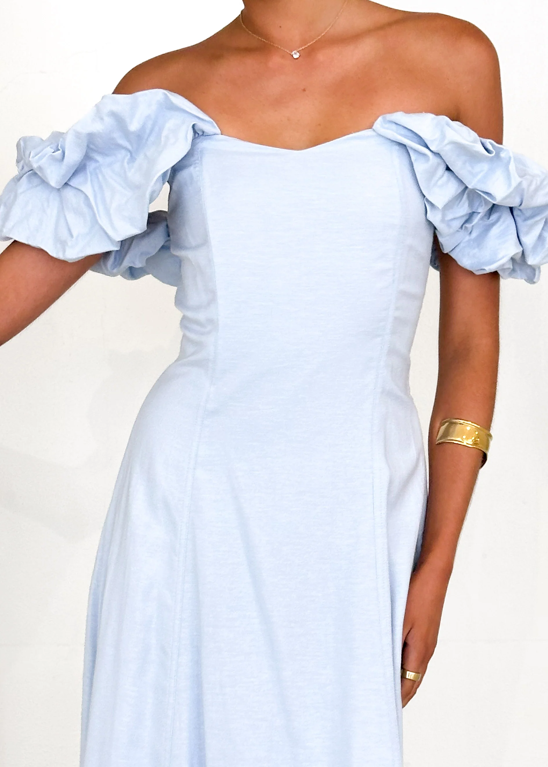 Celtic Midi Dress - Powder Blue - Image 8