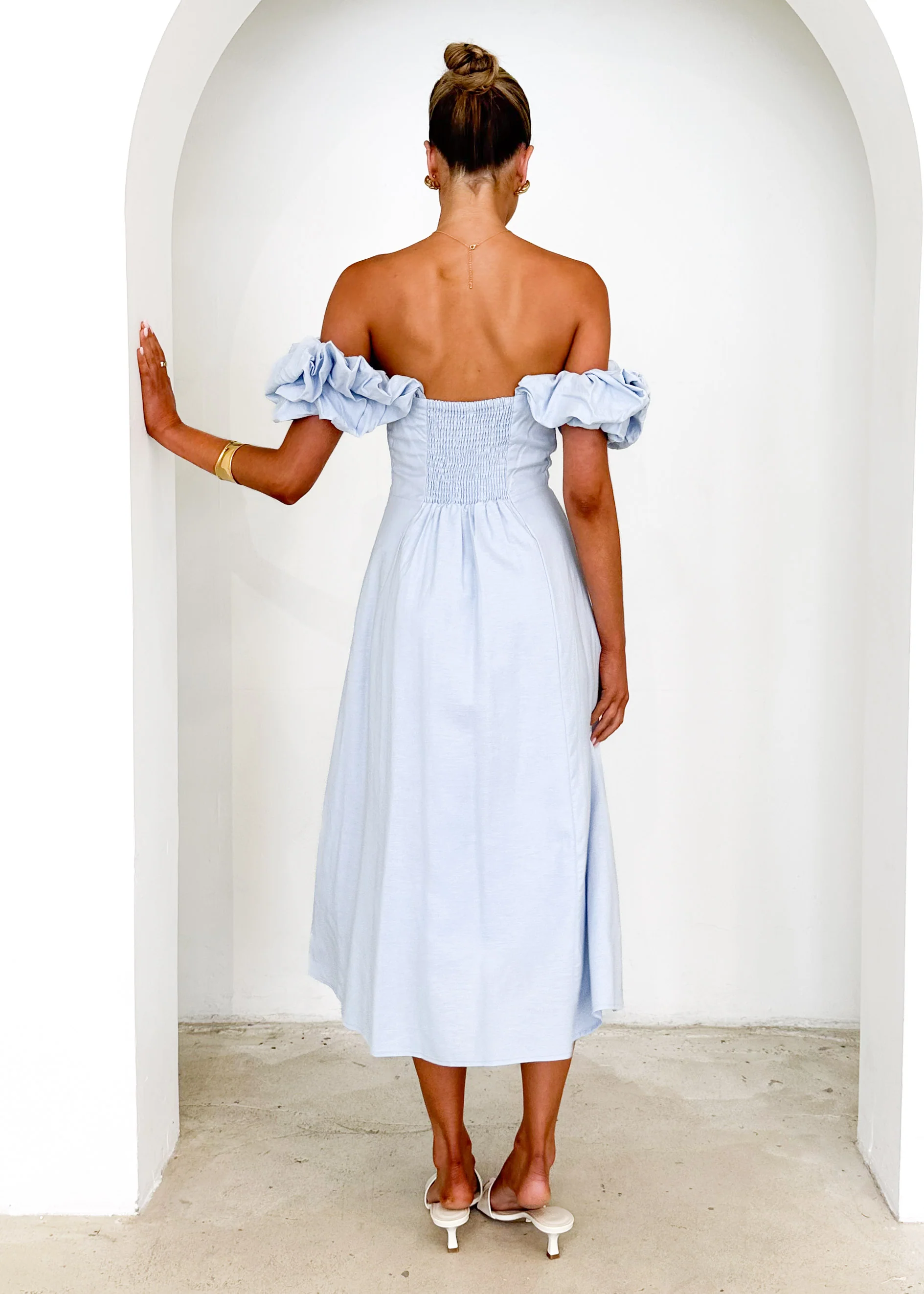 Celtic Midi Dress - Powder Blue - Image 9