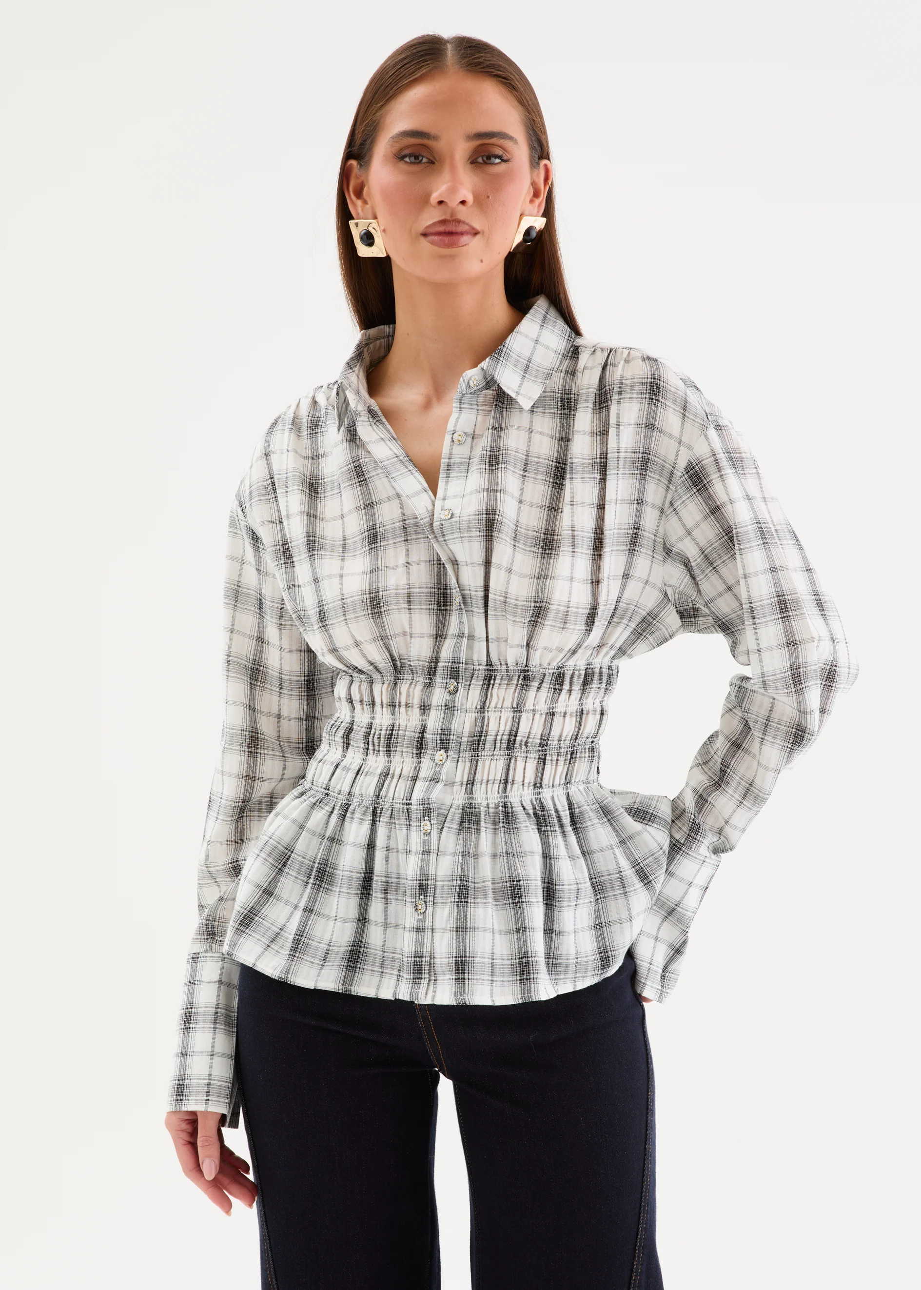Chantella Shirt - Mono Check