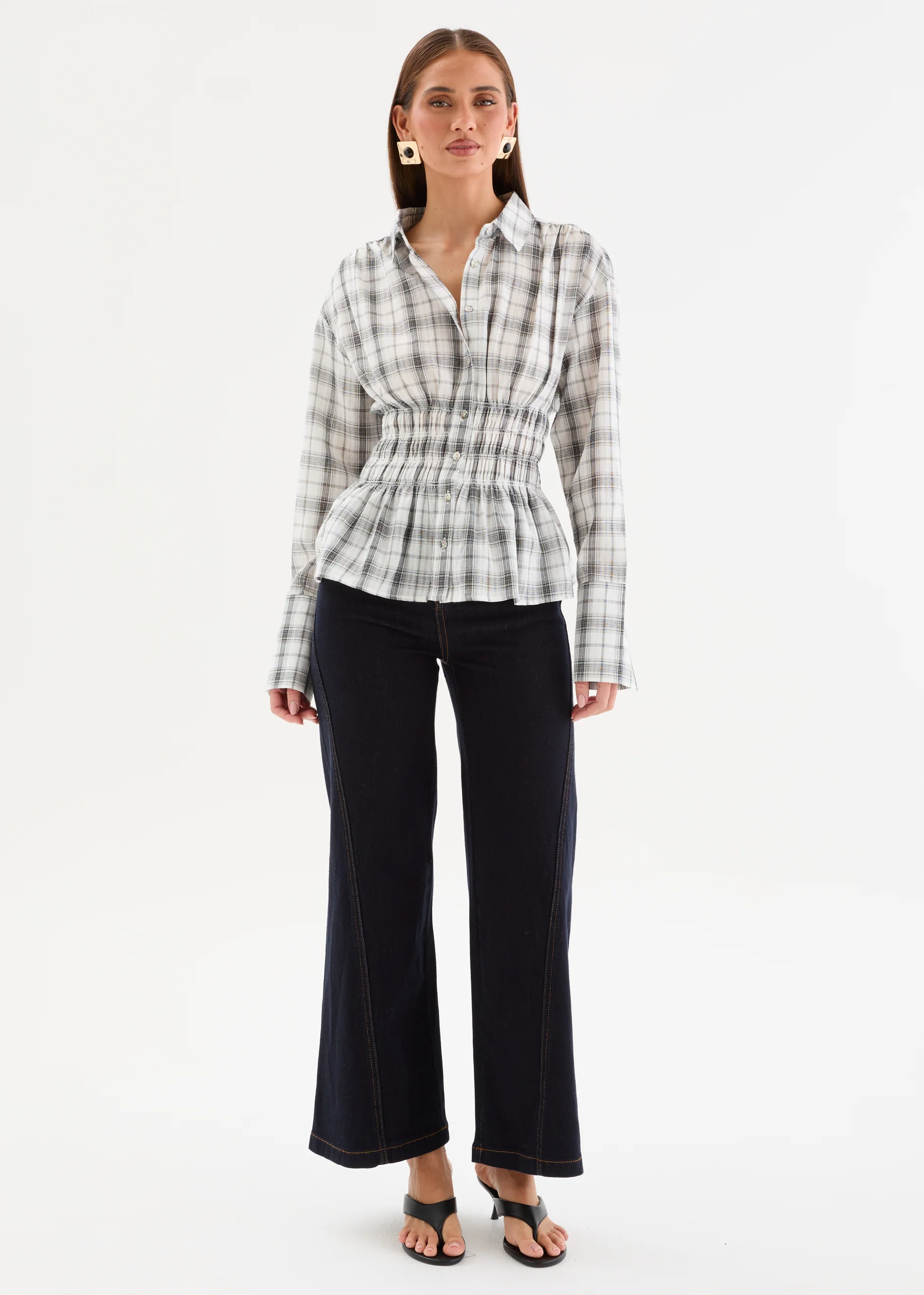 Chantella Shirt - Mono Check - Image 4