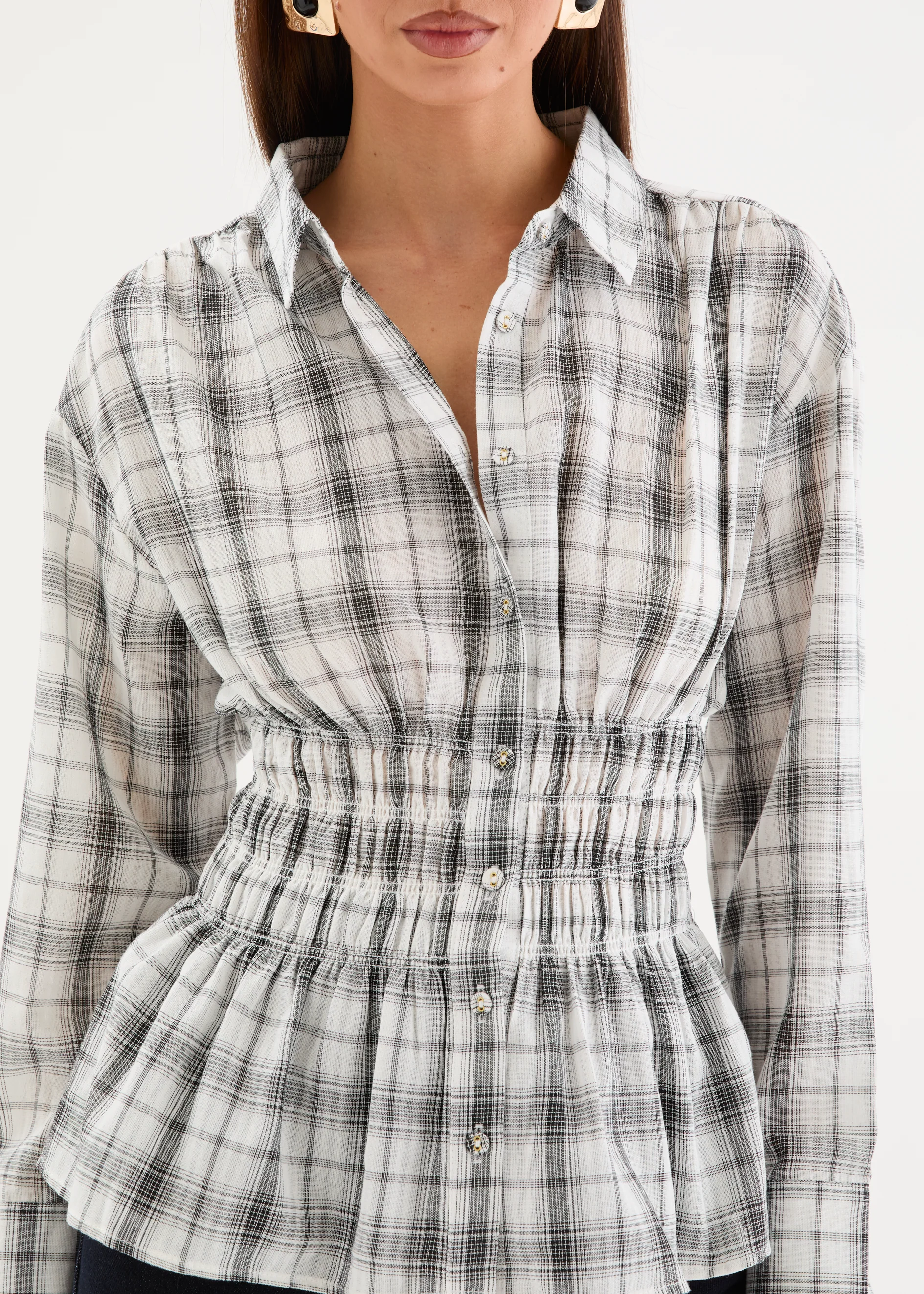 Chantella Shirt - Mono Check - Image 5