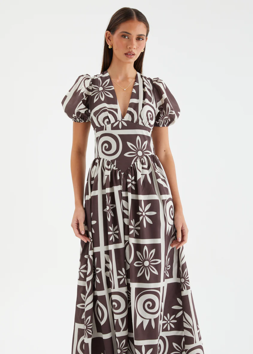 Charmayanne Maxi Dress - Choc Tile - Image 4