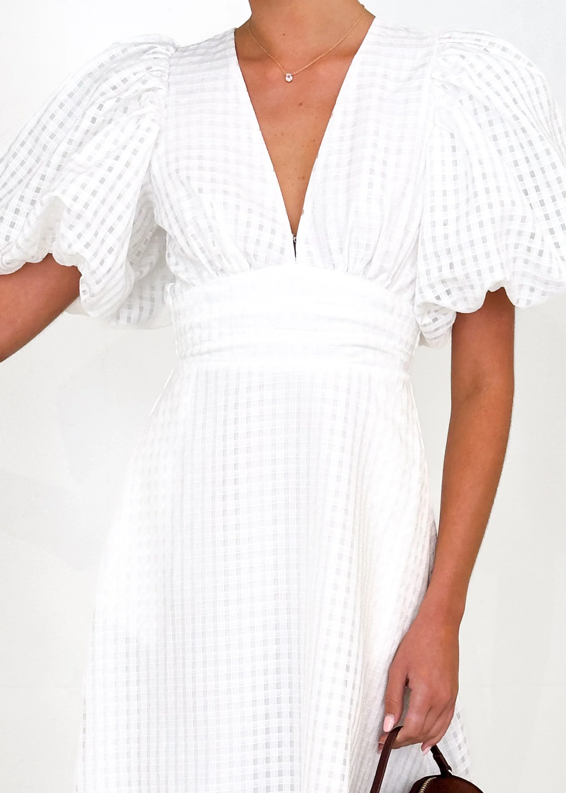 Chella Maxi Dress - Off White - Image 8
