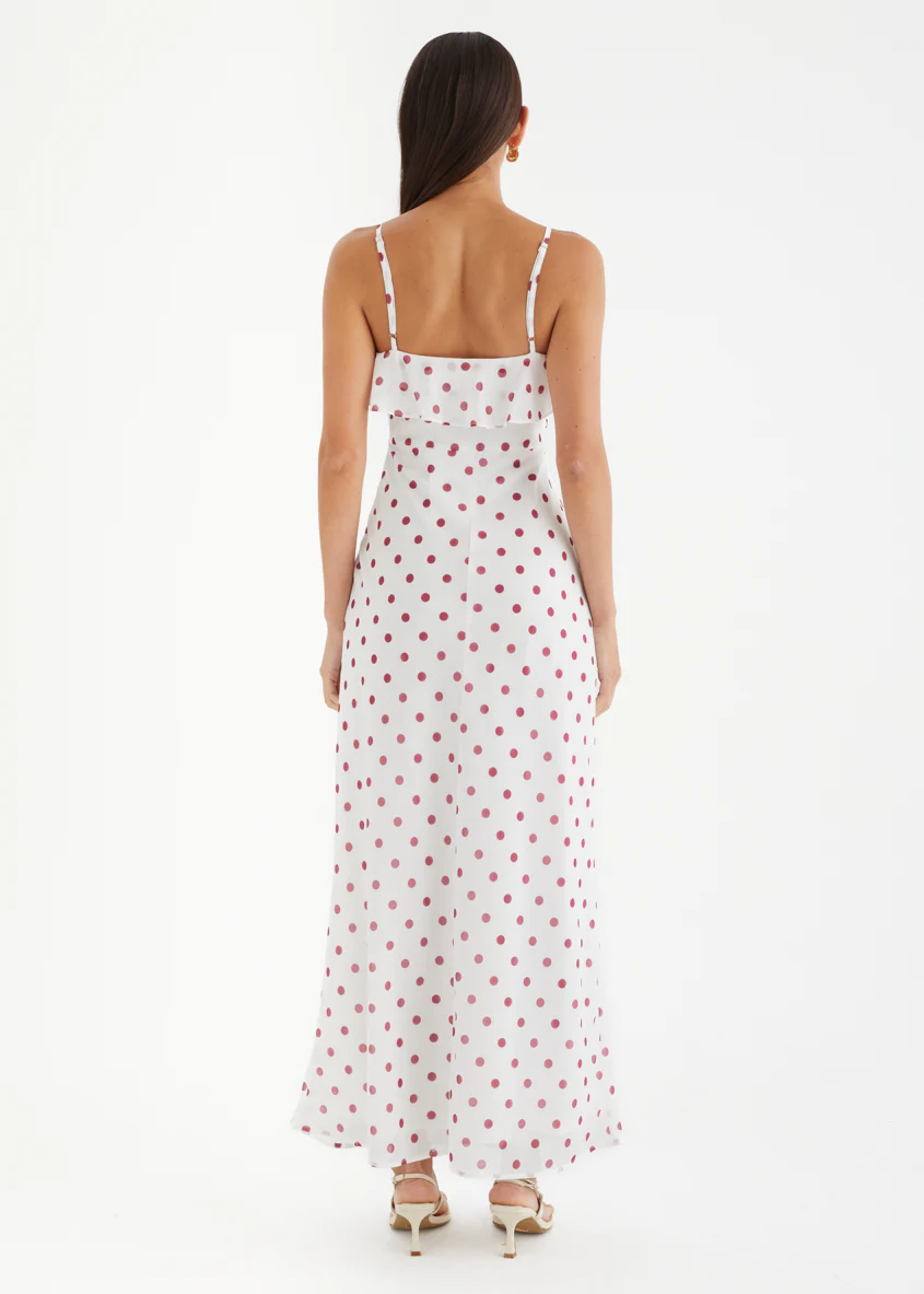 Cheryl Maxi Dress - Cherry Polka - Image 6