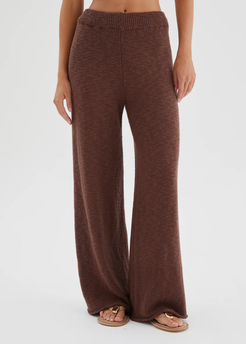 Chester Knit Pants - Chocolate - Image 6