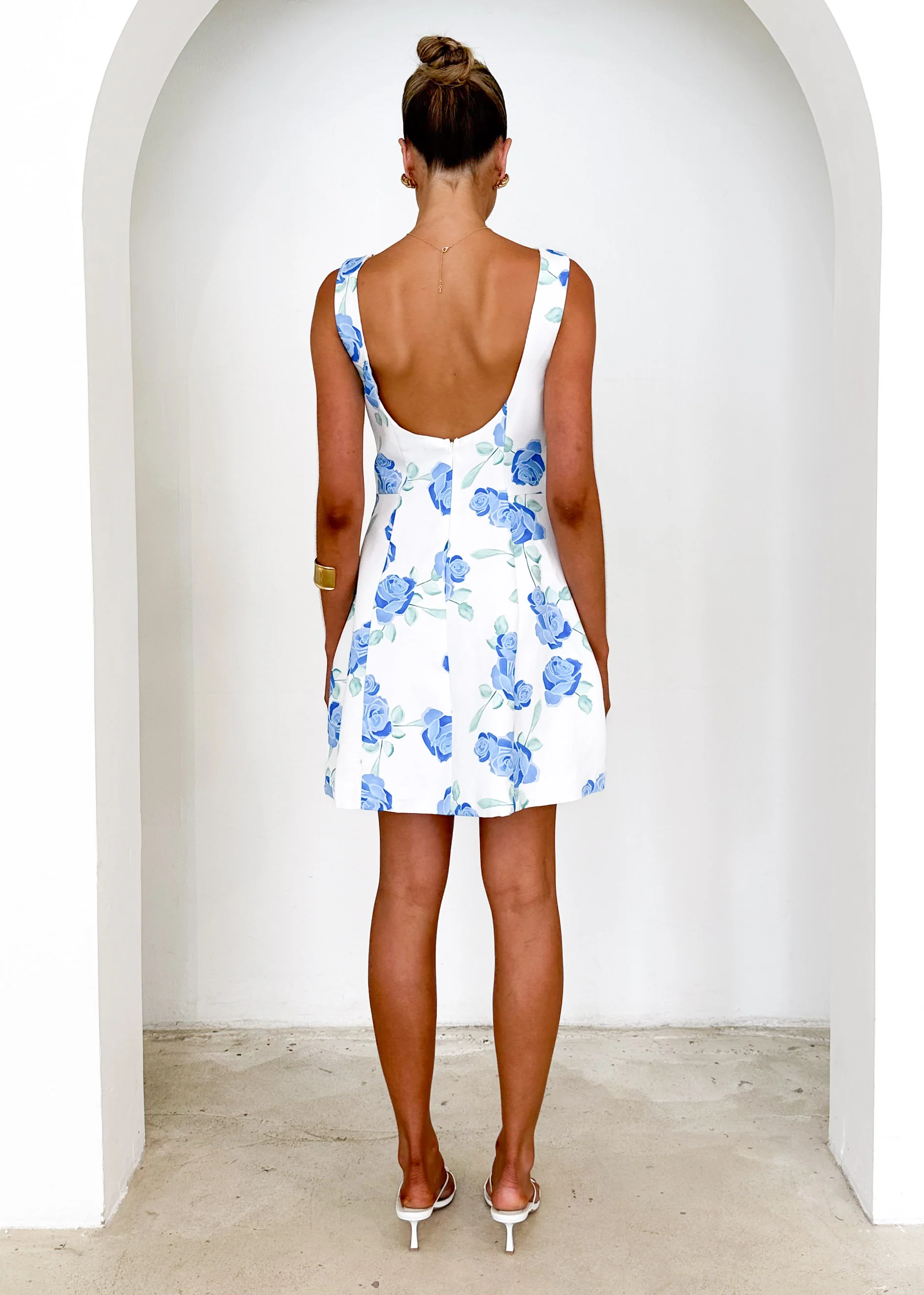 Clarissa Dress - Azure Floral - Image 3