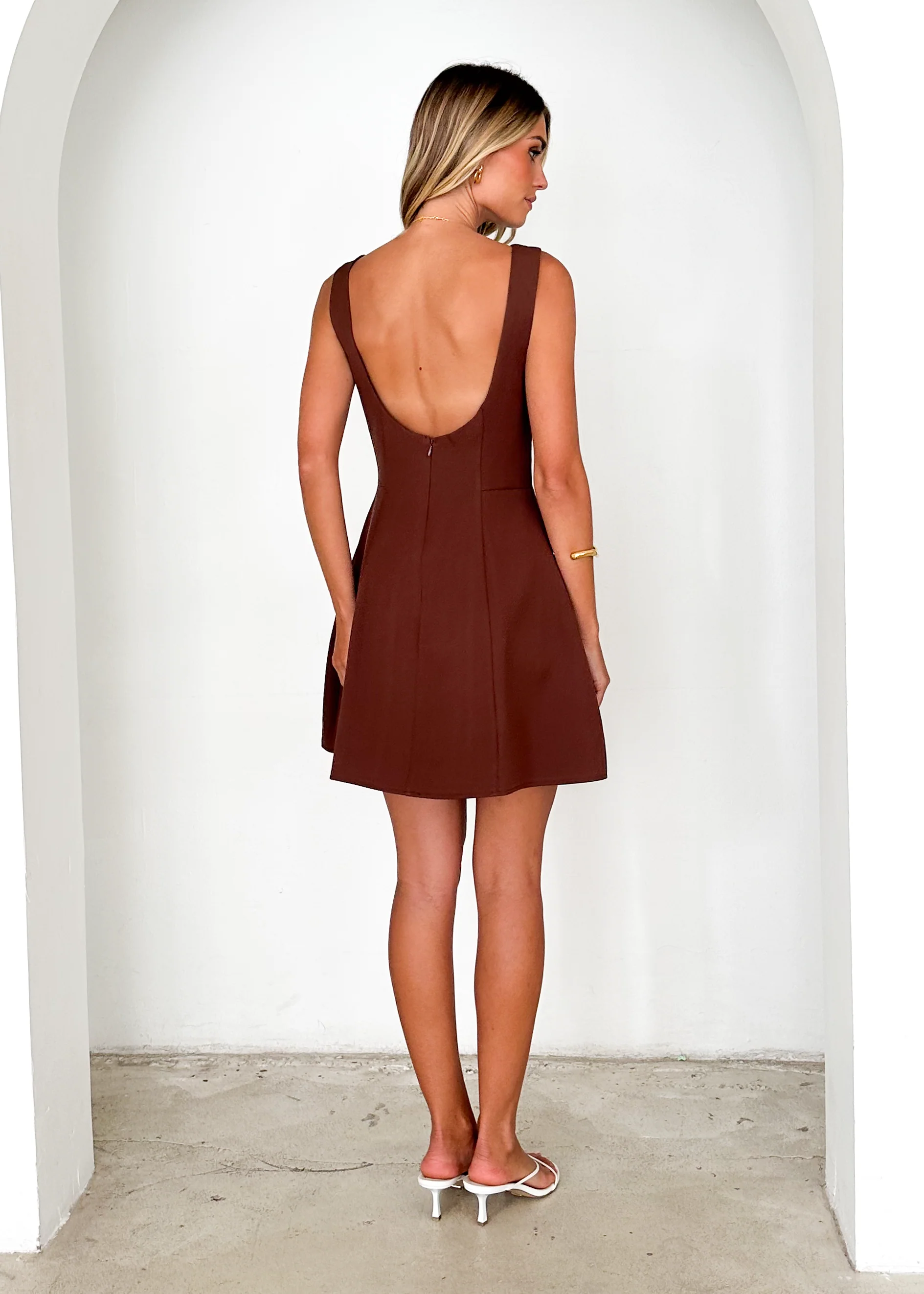 Clarissa Dress - Chocolate - Image 8