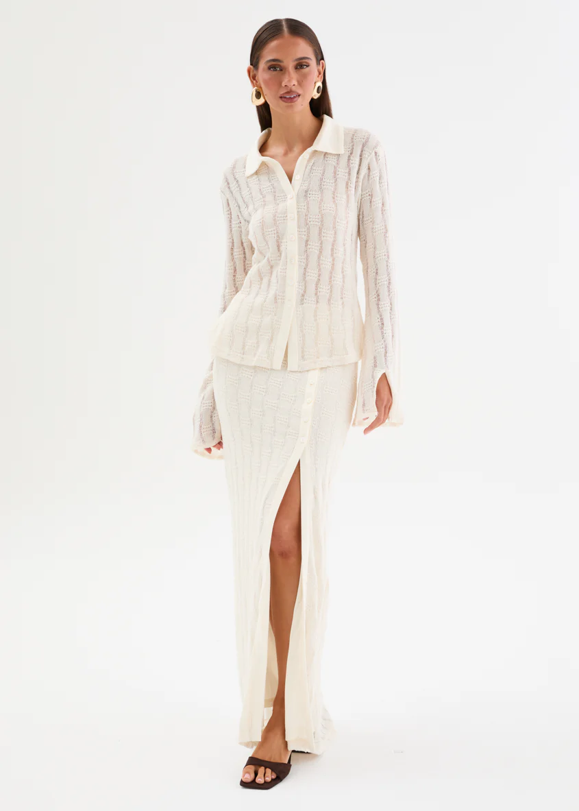 Claudella Knit Set - Cream - Image 3